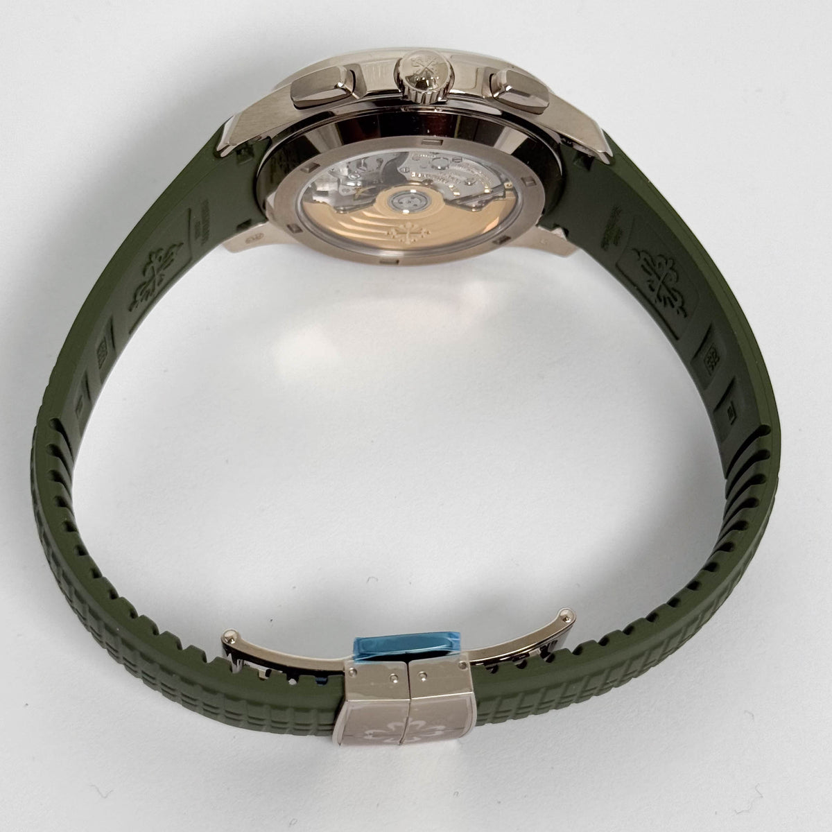 Patek Philippe Aquanaut 42mm Green Dial Watch Ref# 5968G-010