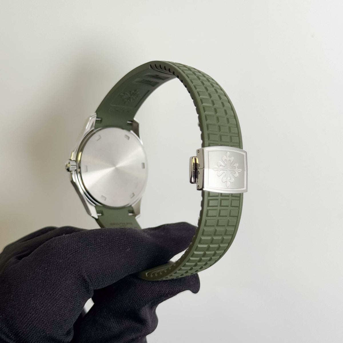 Patek Philippe Aquanaut 38mm Green Dial Watch Ref# 5267/200A-011