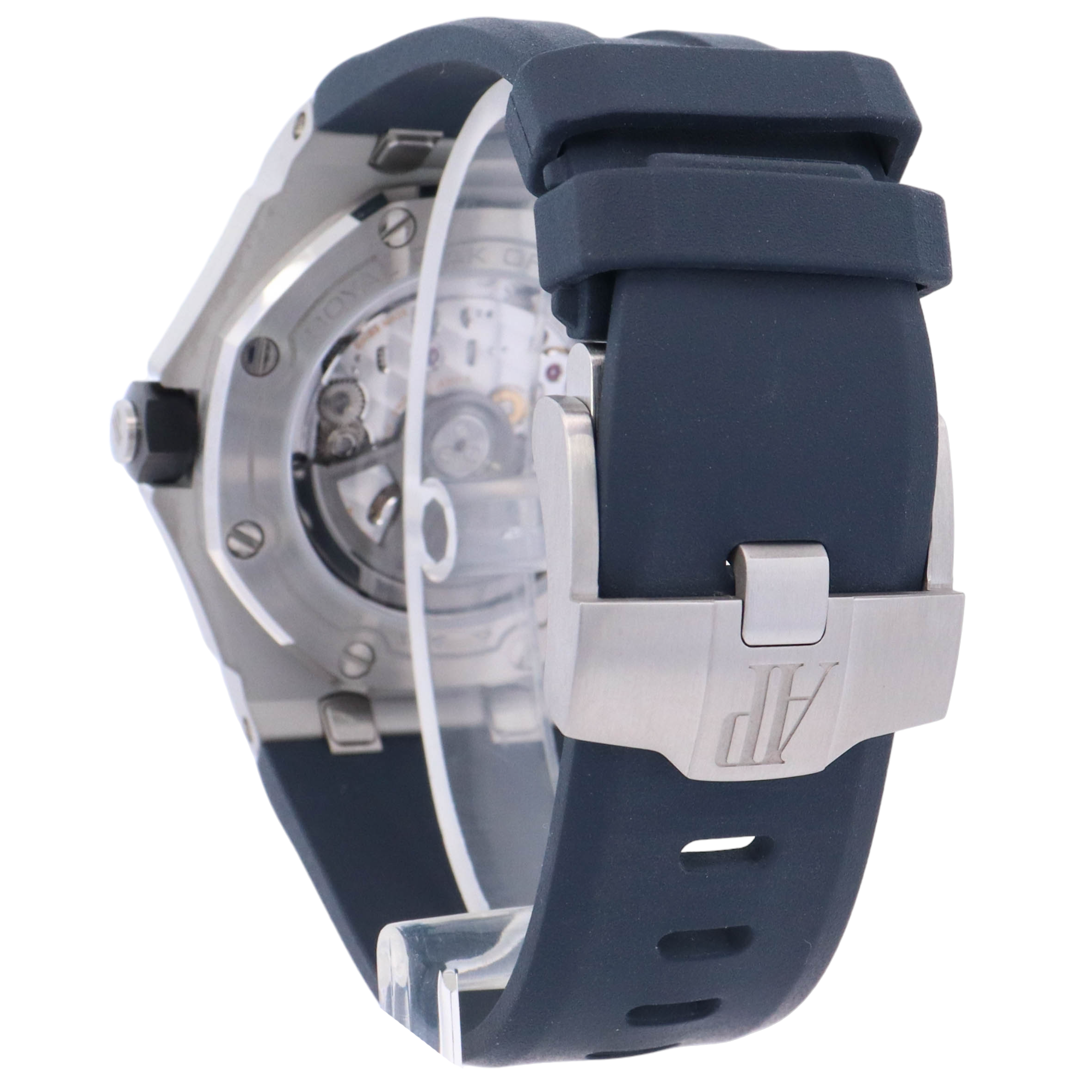 Audemars Piguet Royal Oak Offshore 42mm Stainless Steel Blue Stick Dial Watch Reference# 15720ST.OO.A027CA.01 - Happy Jewelers Fine Jewelry Lifetime Warranty