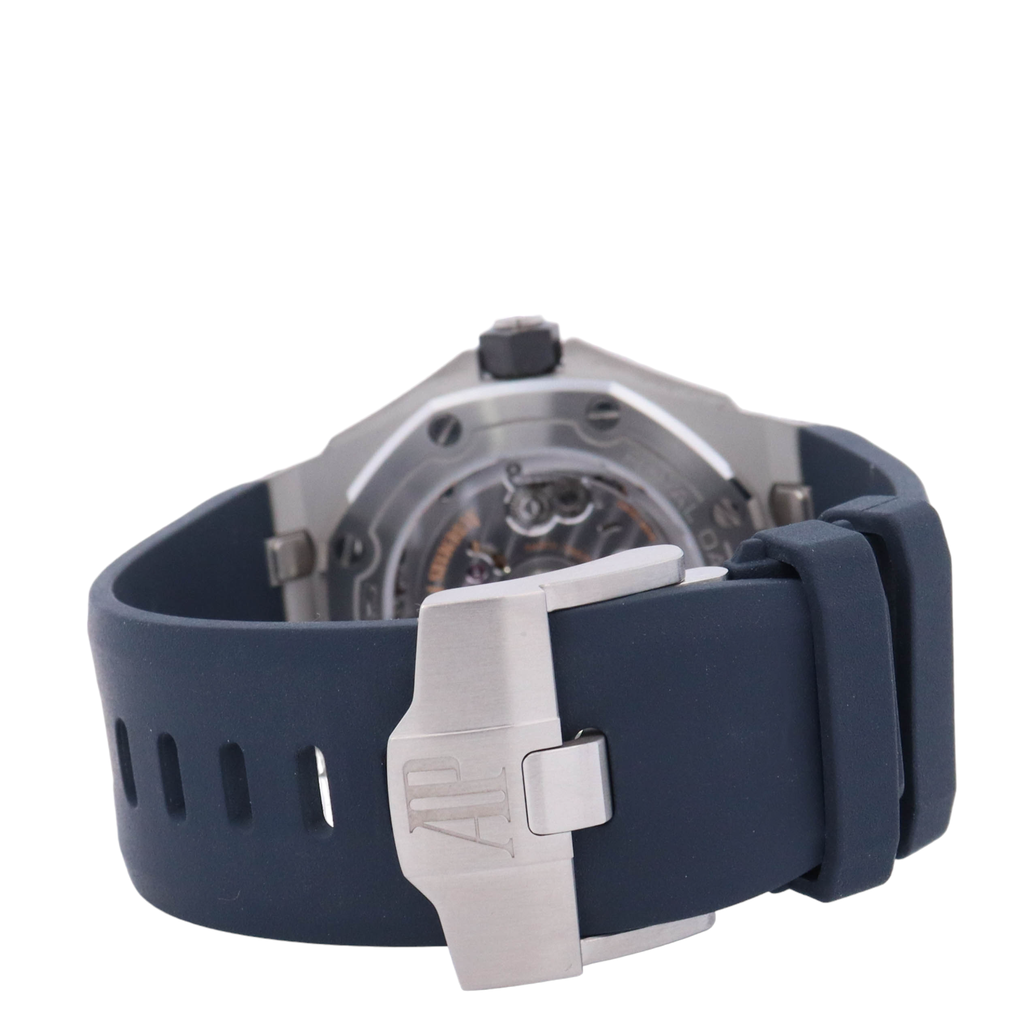 Audemars Piguet Royal Oak Offshore 42mm Stainless Steel Blue Stick Dial Watch Reference# 15720ST.OO.A027CA.01 - Happy Jewelers Fine Jewelry Lifetime Warranty