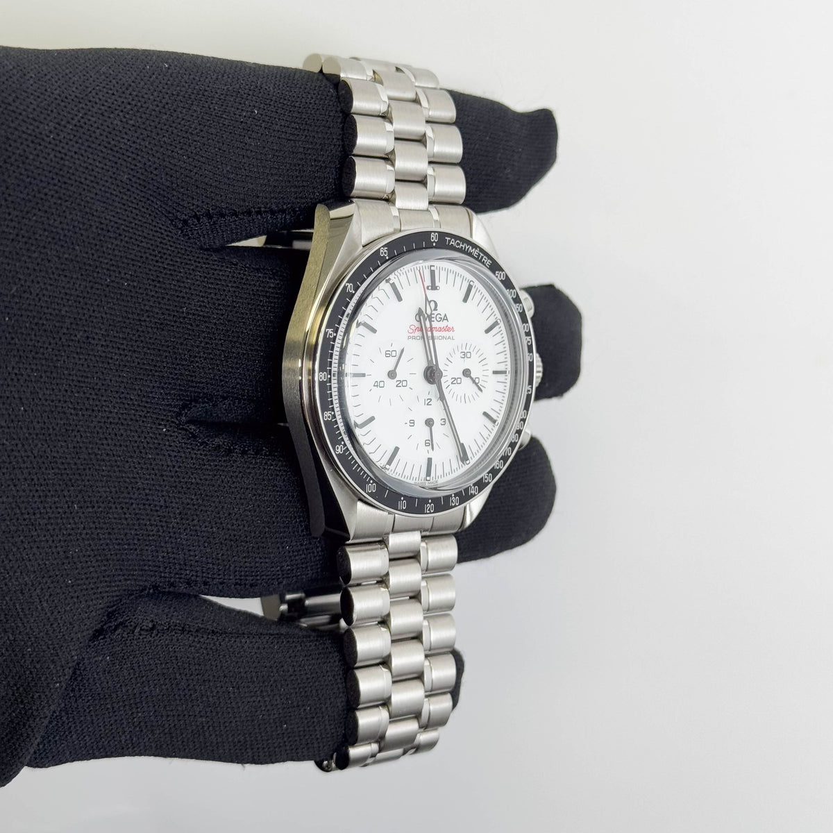 Omega Speedmaster 42mm White Chronograph Dial Watch Ref# 310.30.42.50.04.001