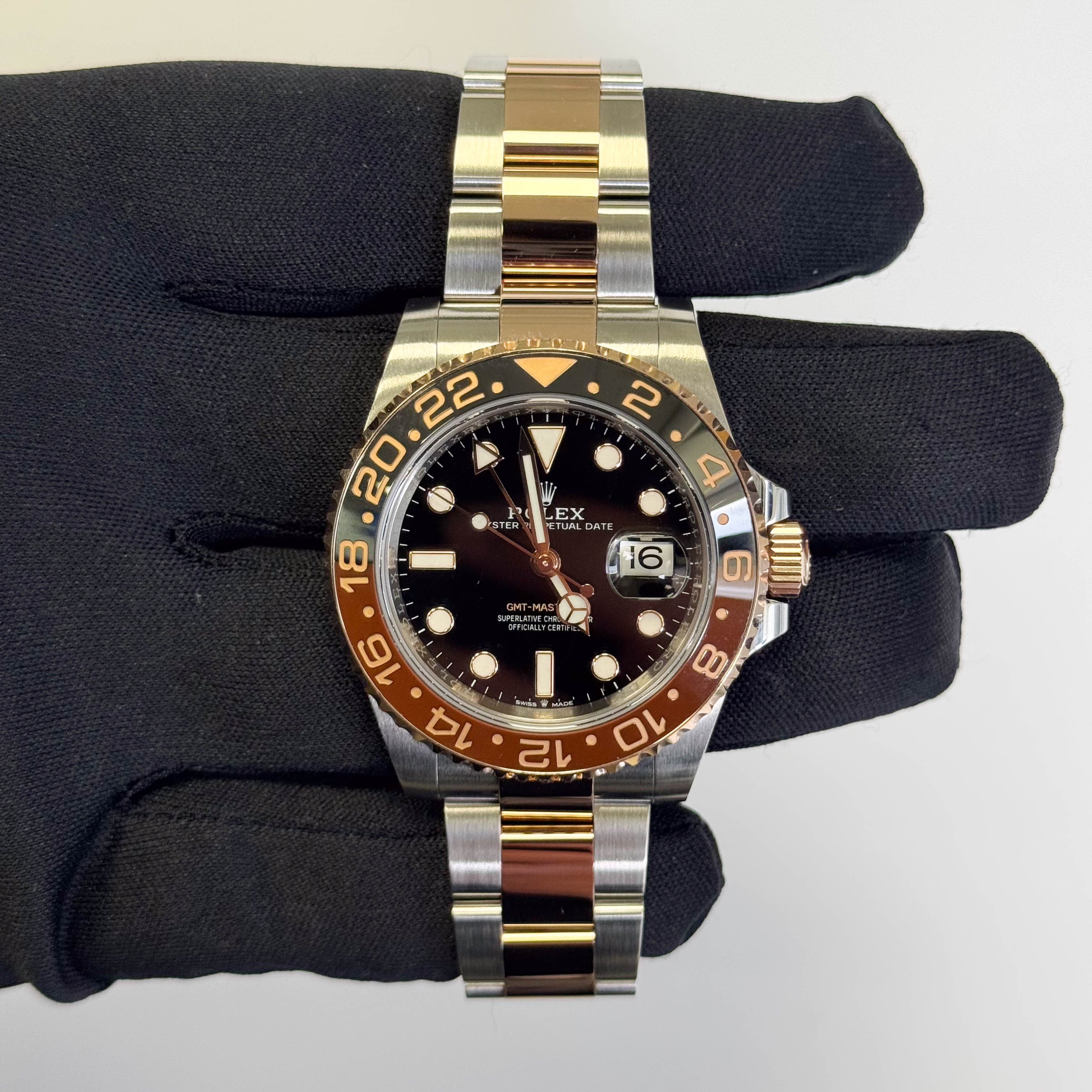 Rolex GMT Master II 40mm Black Dot Dial Watch Ref# 126711CHNR