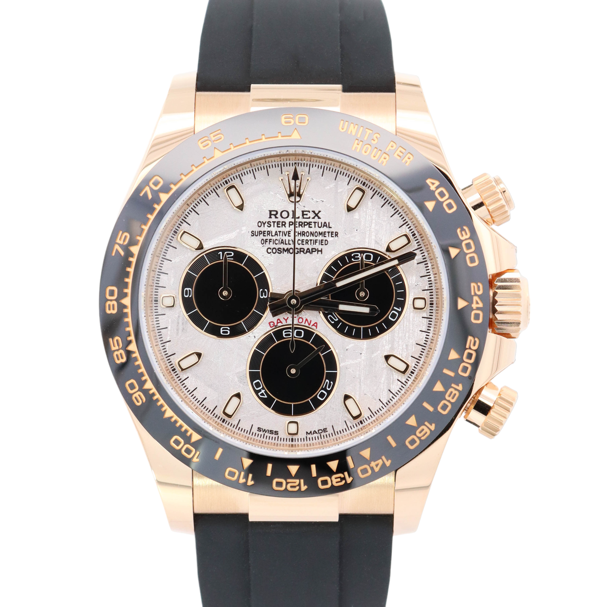 Rolex Daytona 40mm Yellow Gold Meteroite Chronograph Dial Watch Reference# 116518LN - Happy Jewelers Fine Jewelry Lifetime Warranty