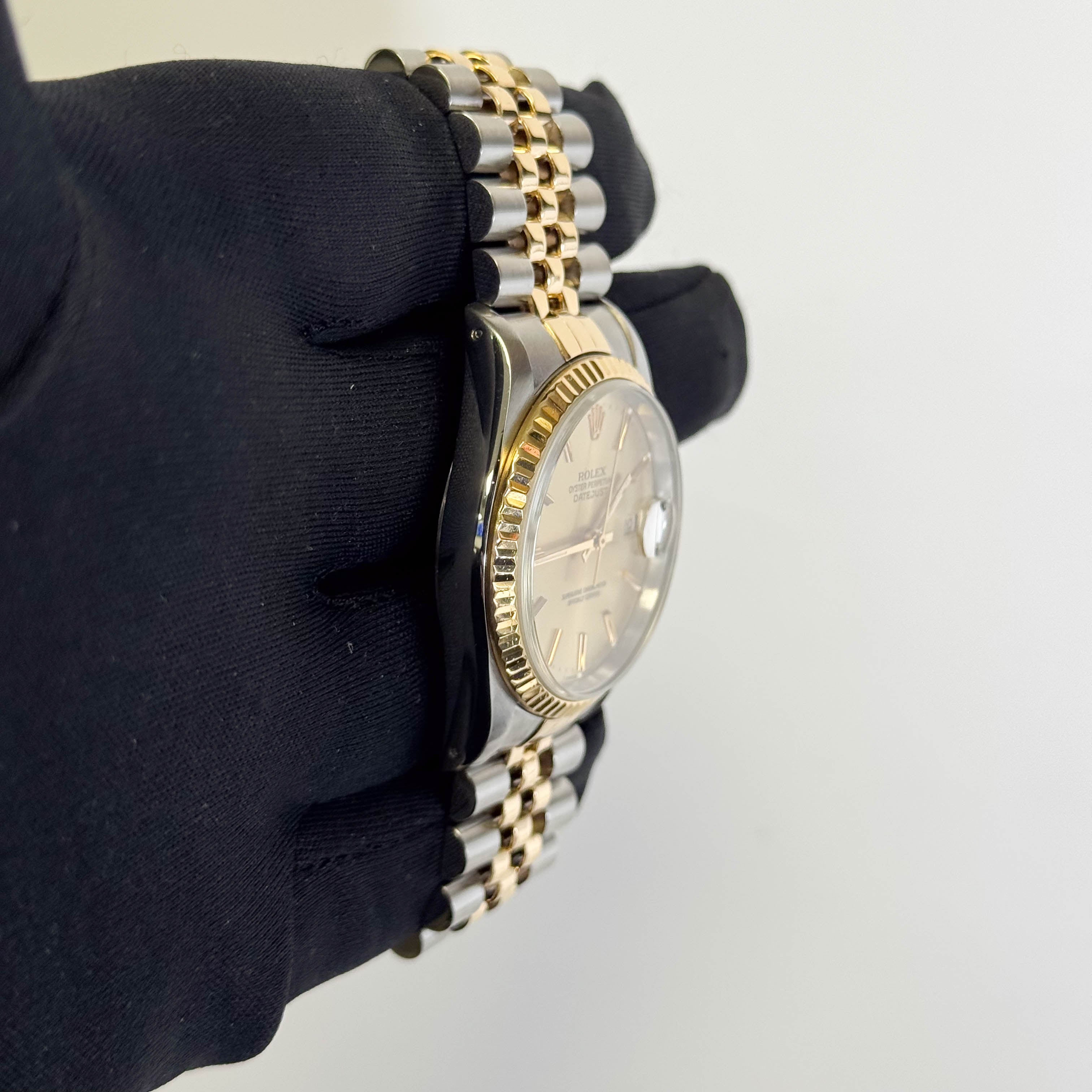 Rolex Datejust 36mm Champagne Dial Watch Ref# 16233 - Happy Jewelers Fine Jewelry Lifetime Warranty