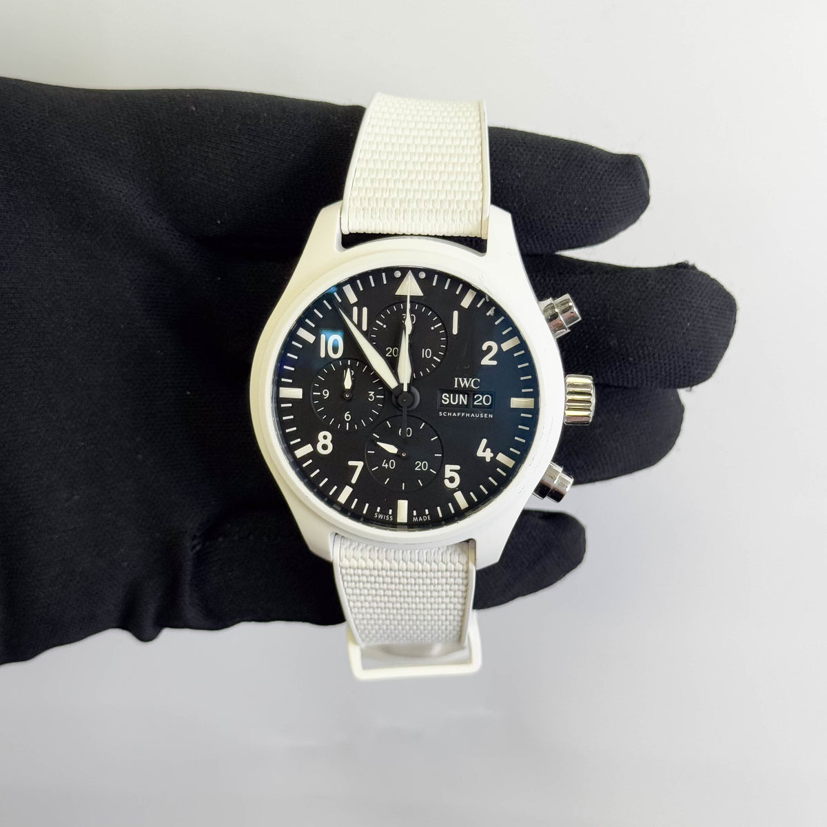IWC Pilots Top Gun "Lake Tahoe" 44.5mm Black Dial Watch# IW389105