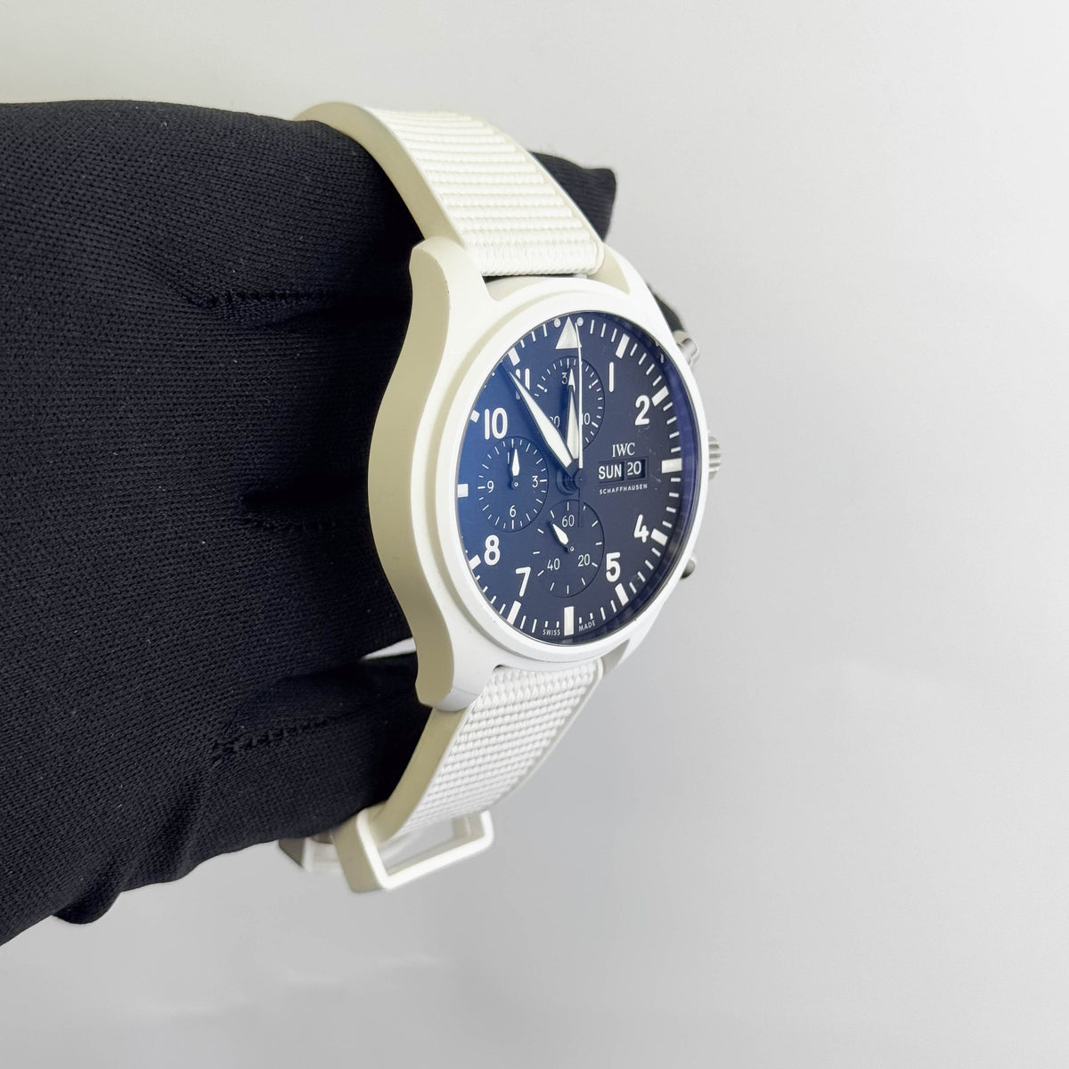IWC Pilots Top Gun "Lake Tahoe" 44.5mm Black Dial Watch# IW389105