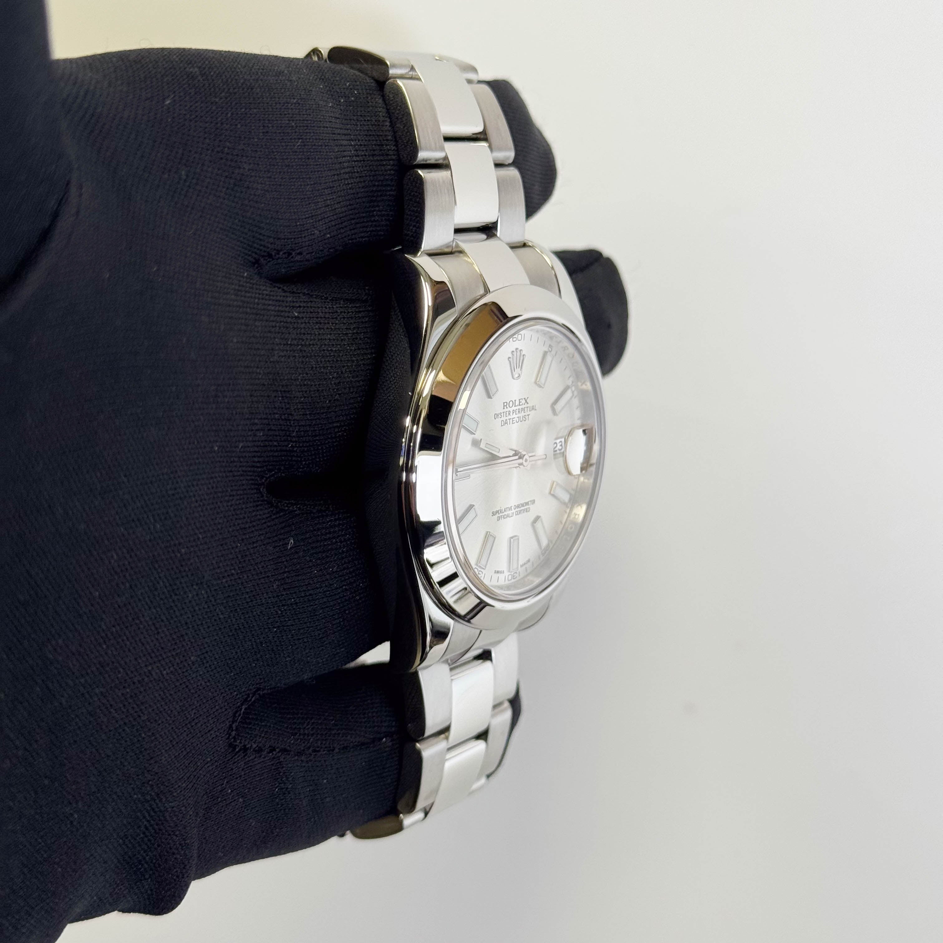 Rolex Datejust 41mm Silver Dial Watch Ref# 116300