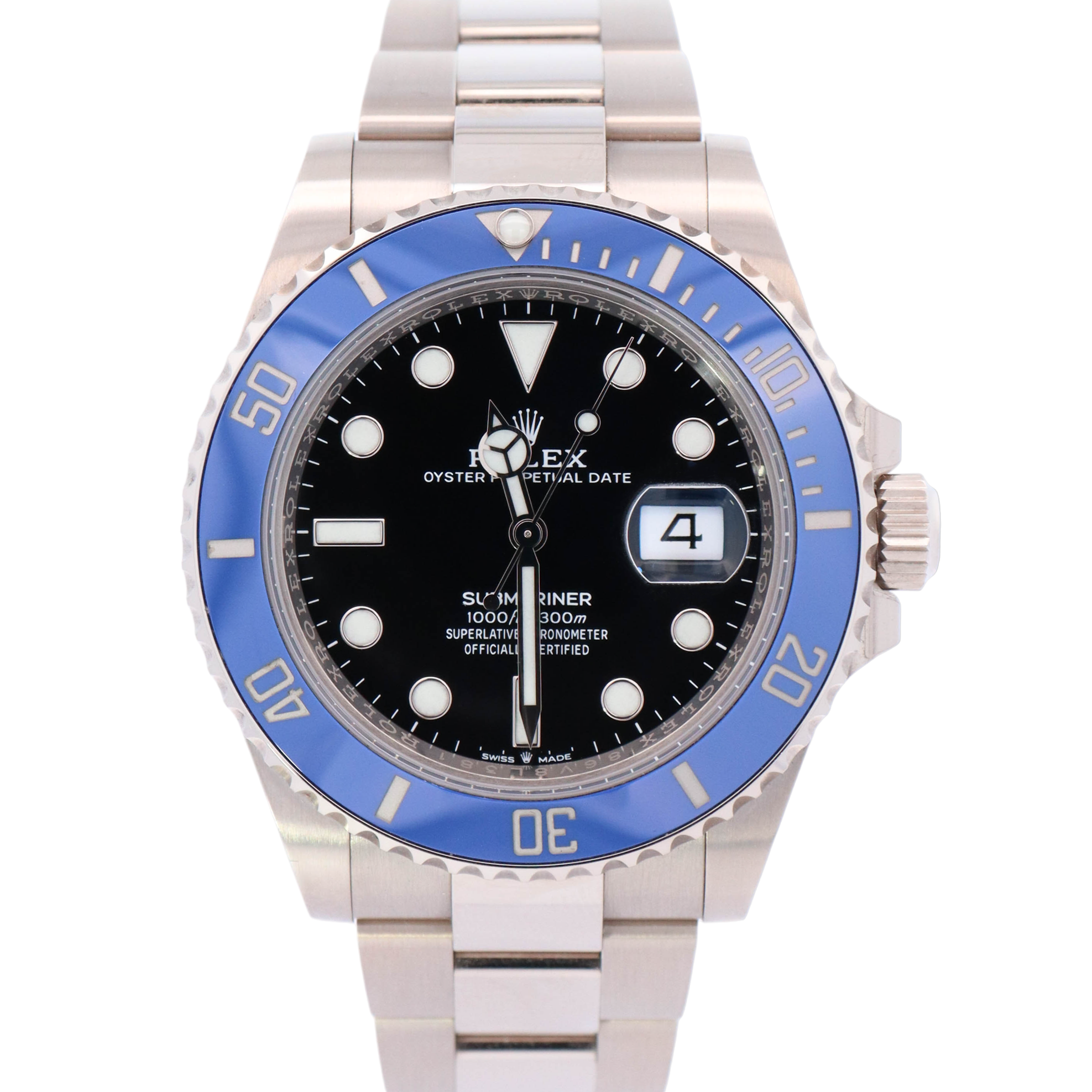 Rolex Submariner Date "Cookie Monster" 41mm 18k White Gold Black Dot Dial Watch Reference# 126619LB - Happy Jewelers Fine Jewelry Lifetime Warranty