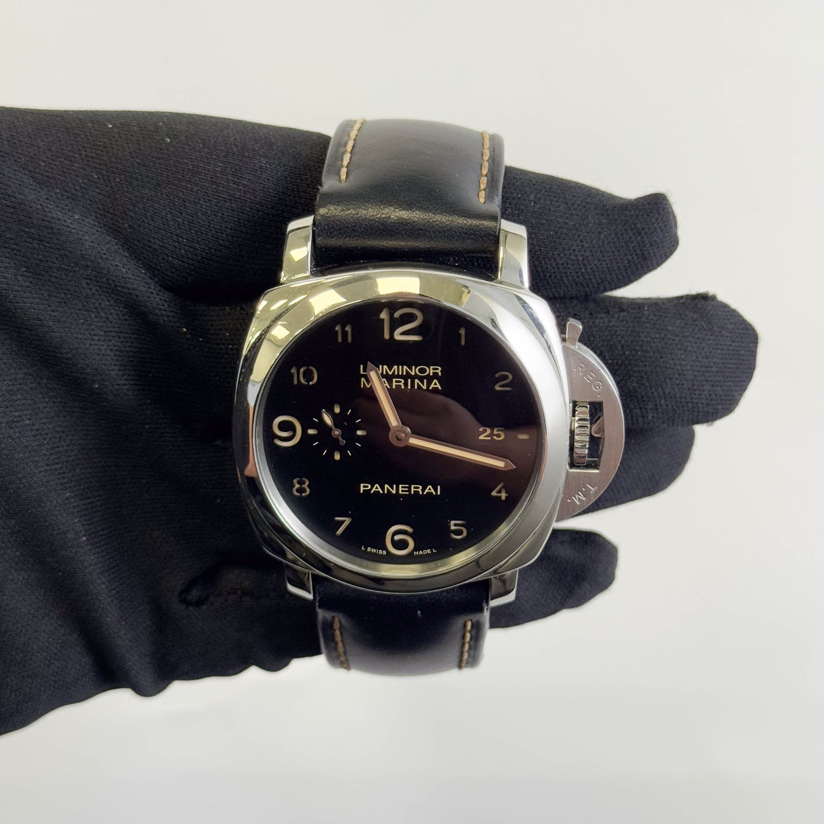 Panerai Luminor 44mm Black Dial Watch Ref# PAM00359