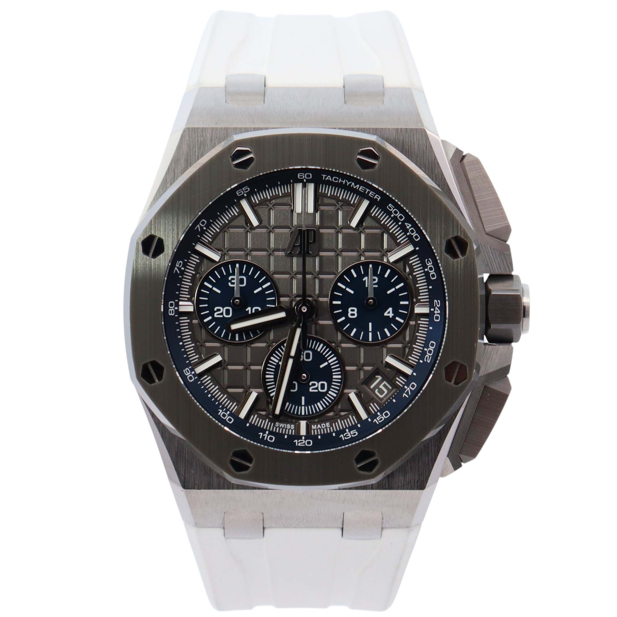 Audemars Piguet Royal Oak 43mm Grey Dial Watch Ref# 26420IO.OO.A009CA.01 - Happy Jewelers Fine Jewelry Lifetime Warranty