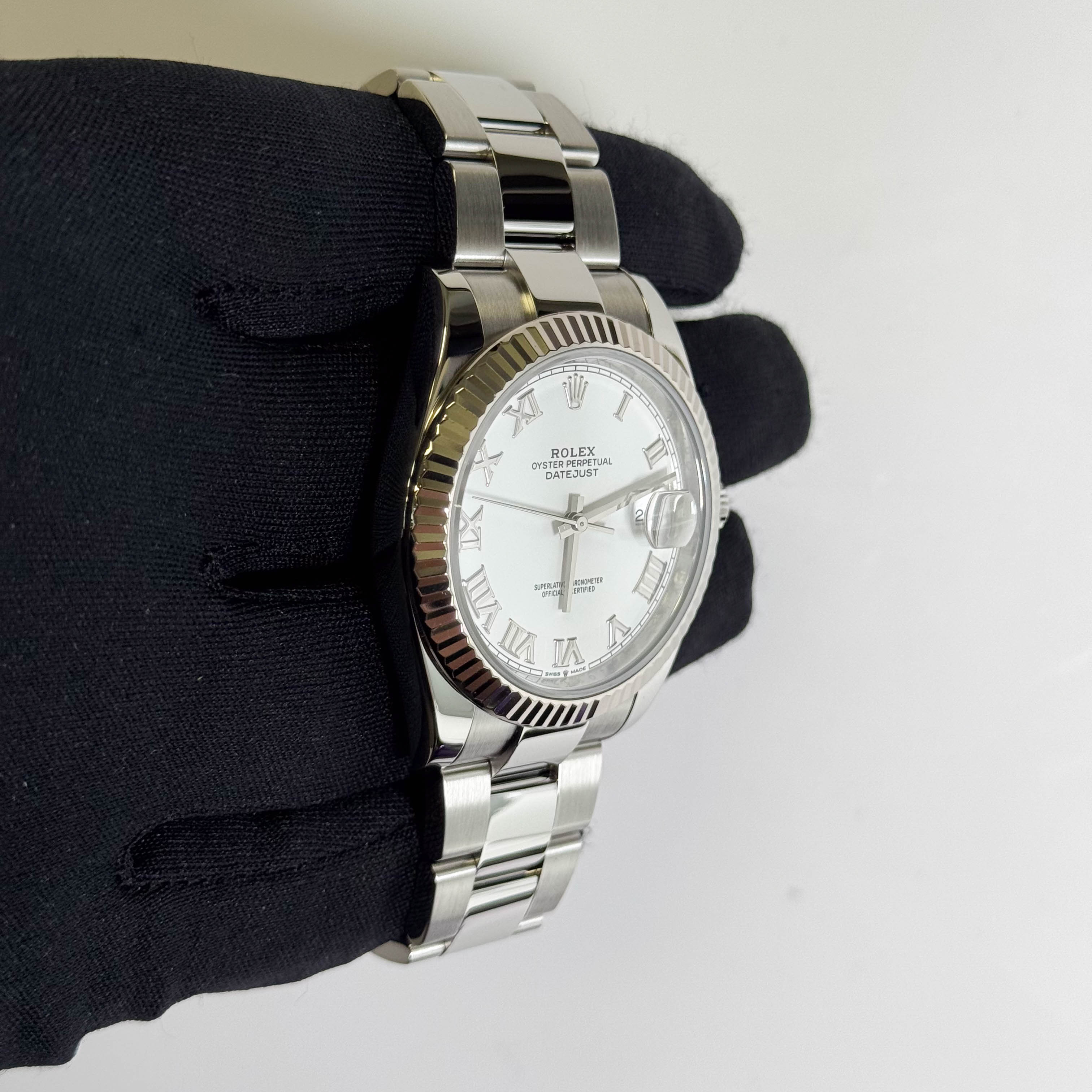 Rolex Datejust 41mm White Dial Watch Ref# 126334 - Happy Jewelers Fine Jewelry Lifetime Warranty