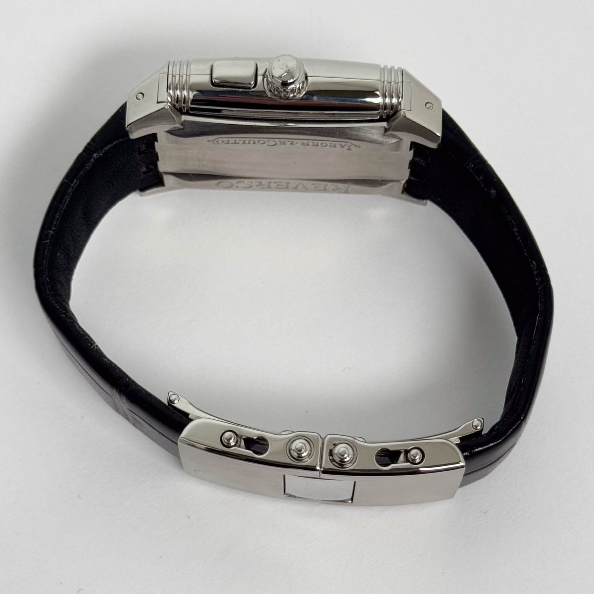 Jaeger-LeCoultre Reverso Gran'Sport Duo 28 mm x 43 mm Black and Silver Dial Watch Ref# Q2948601
