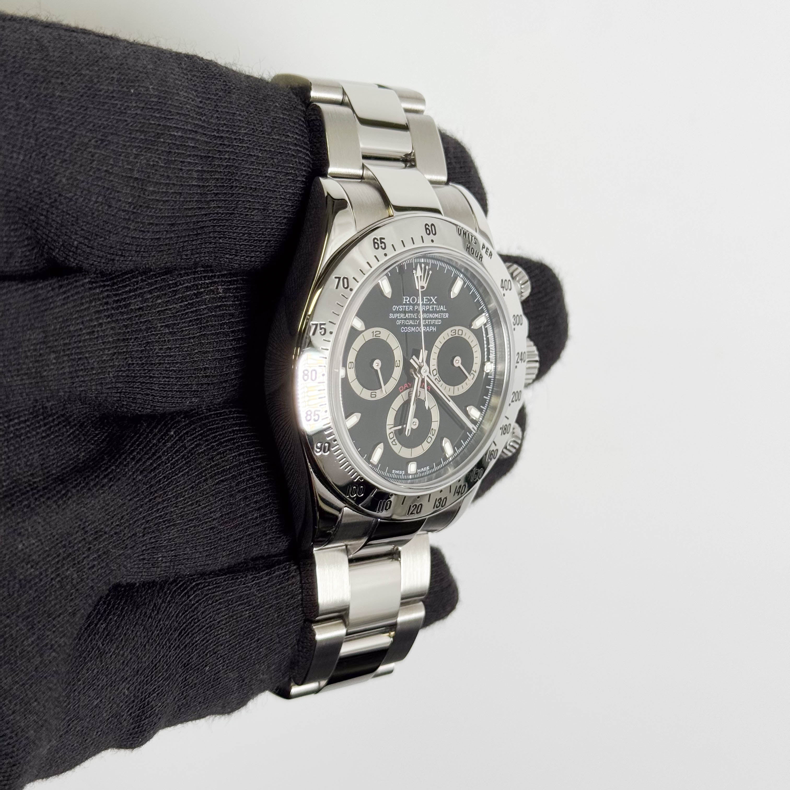 Rolex Daytona 40mm Black Dial Watch Ref# 116520