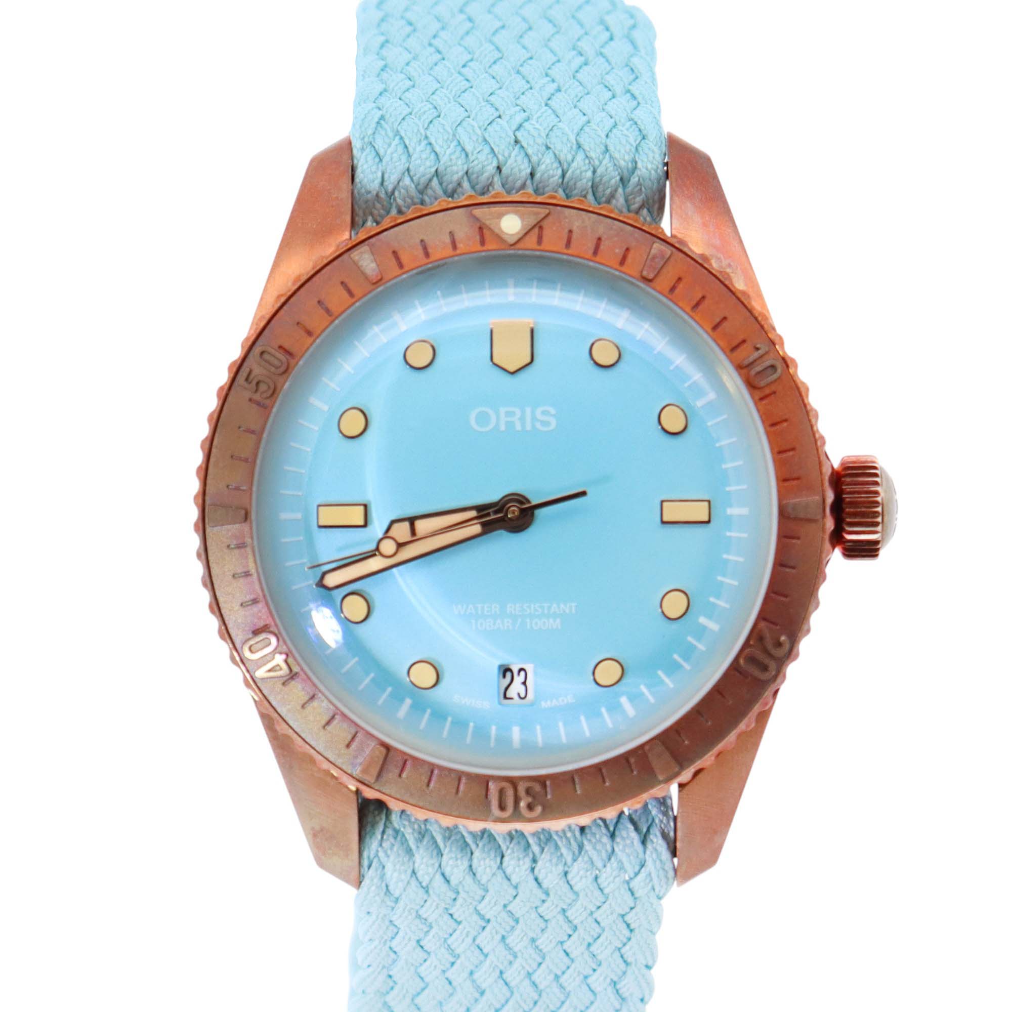 Oris Divers 38mm Blue Dial Watch Ref# 01 733 7771 3155-07 3 19 - Happy Jewelers Fine Jewelry Lifetime Warranty