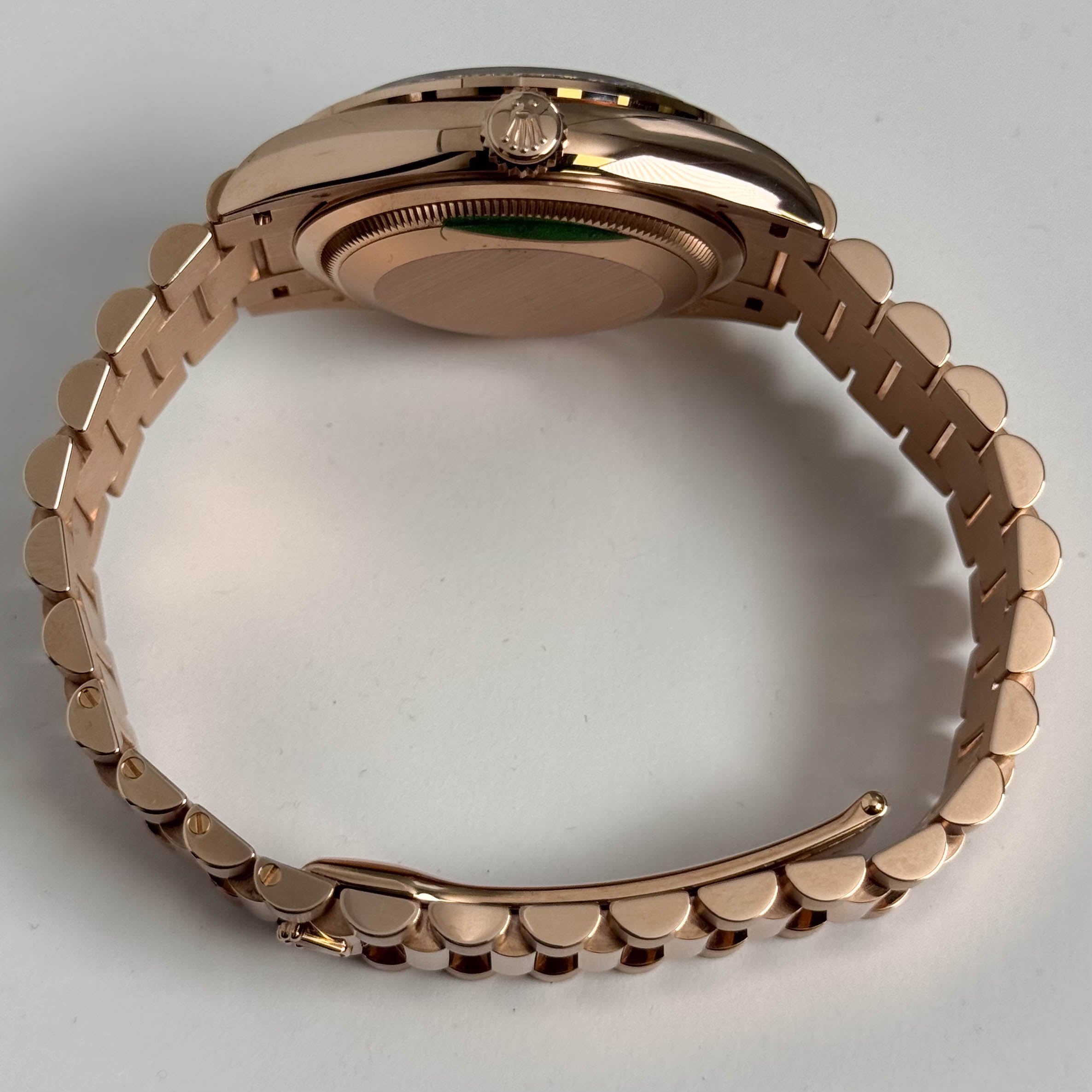 Rolex Day-Date 36mm Olive Dial Watch Ref# 128345RBR