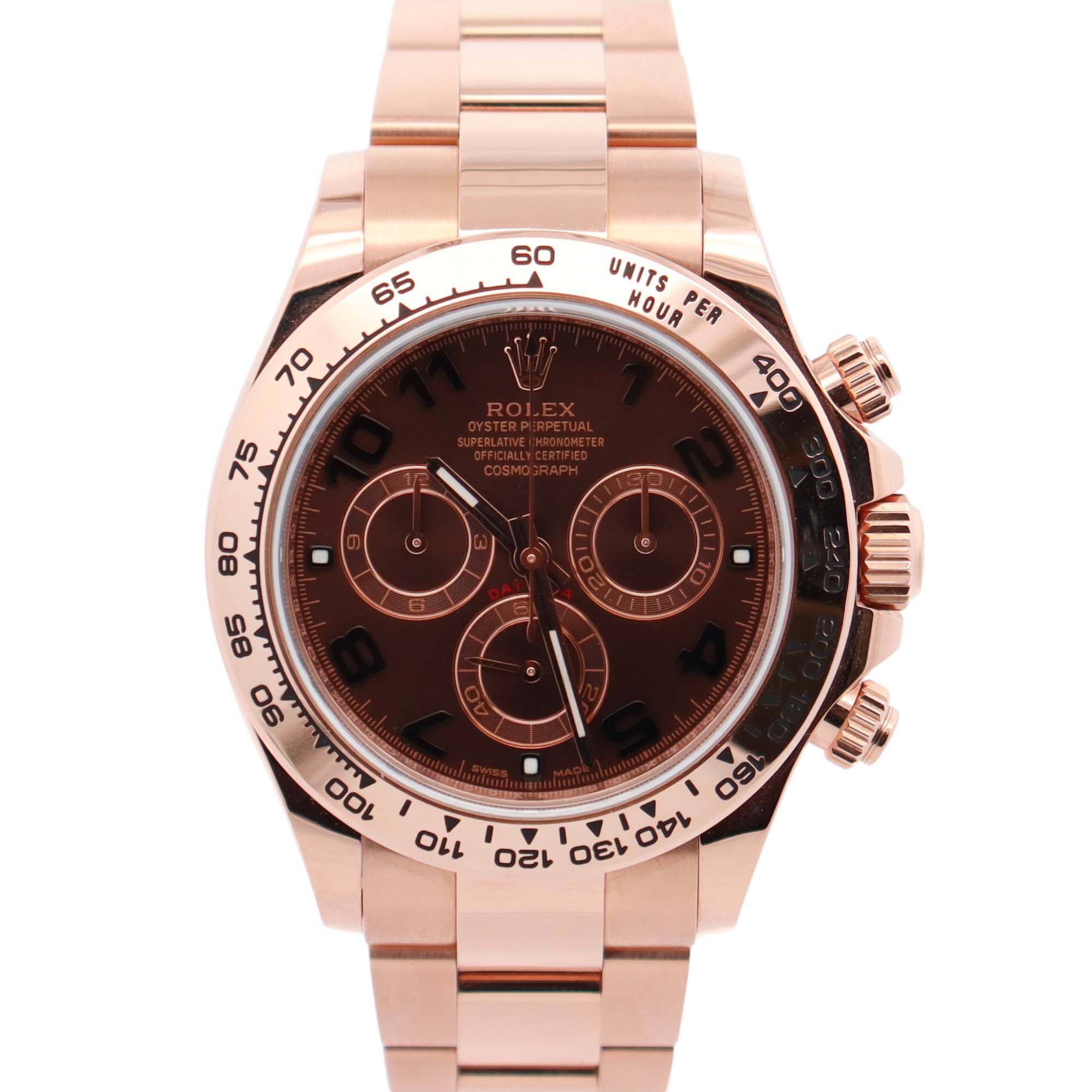 Rolex Daytona 40mm Chocolate Dial Watch Ref# 116505 - Happy Jewelers Fine Jewelry Lifetime Warranty