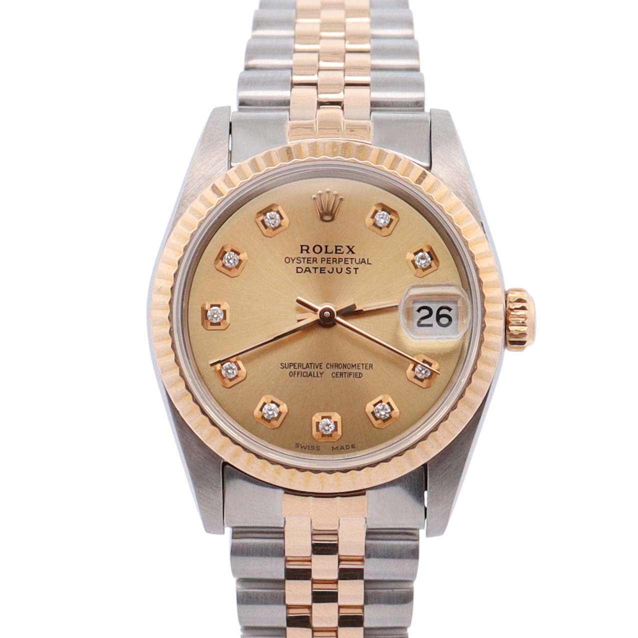 Rolex Datejust 31mm Champagne Dial Watch Ref# 68273 - Happy Jewelers Fine Jewelry Lifetime Warranty