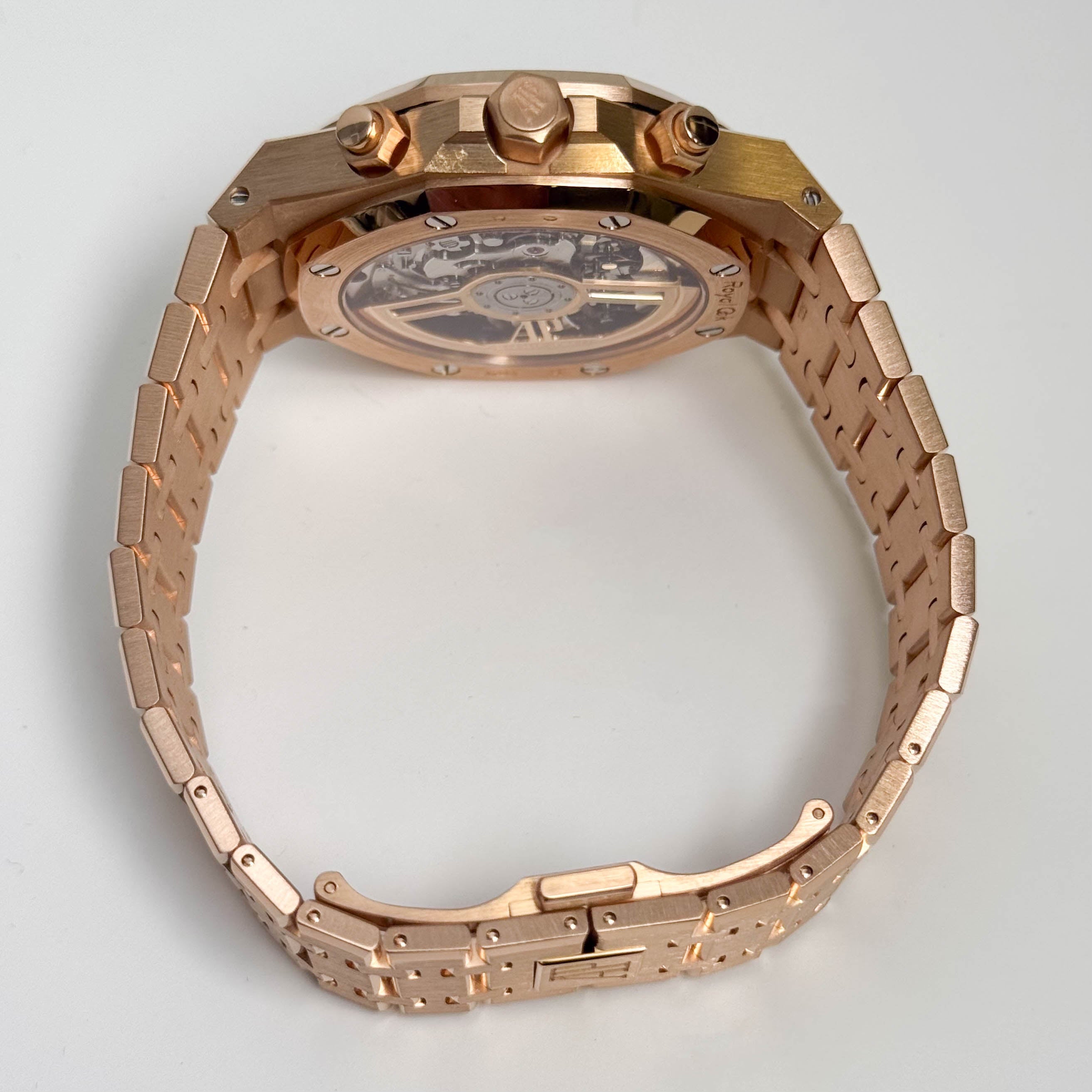 Audemars Piguet Royal Oak Rose Gold 41mm Chocolate Chronograph Dial Watch Ref# 26239OR.OO.1220OR.02 - Happy Jewelers Fine Jewelry Lifetime Warranty
