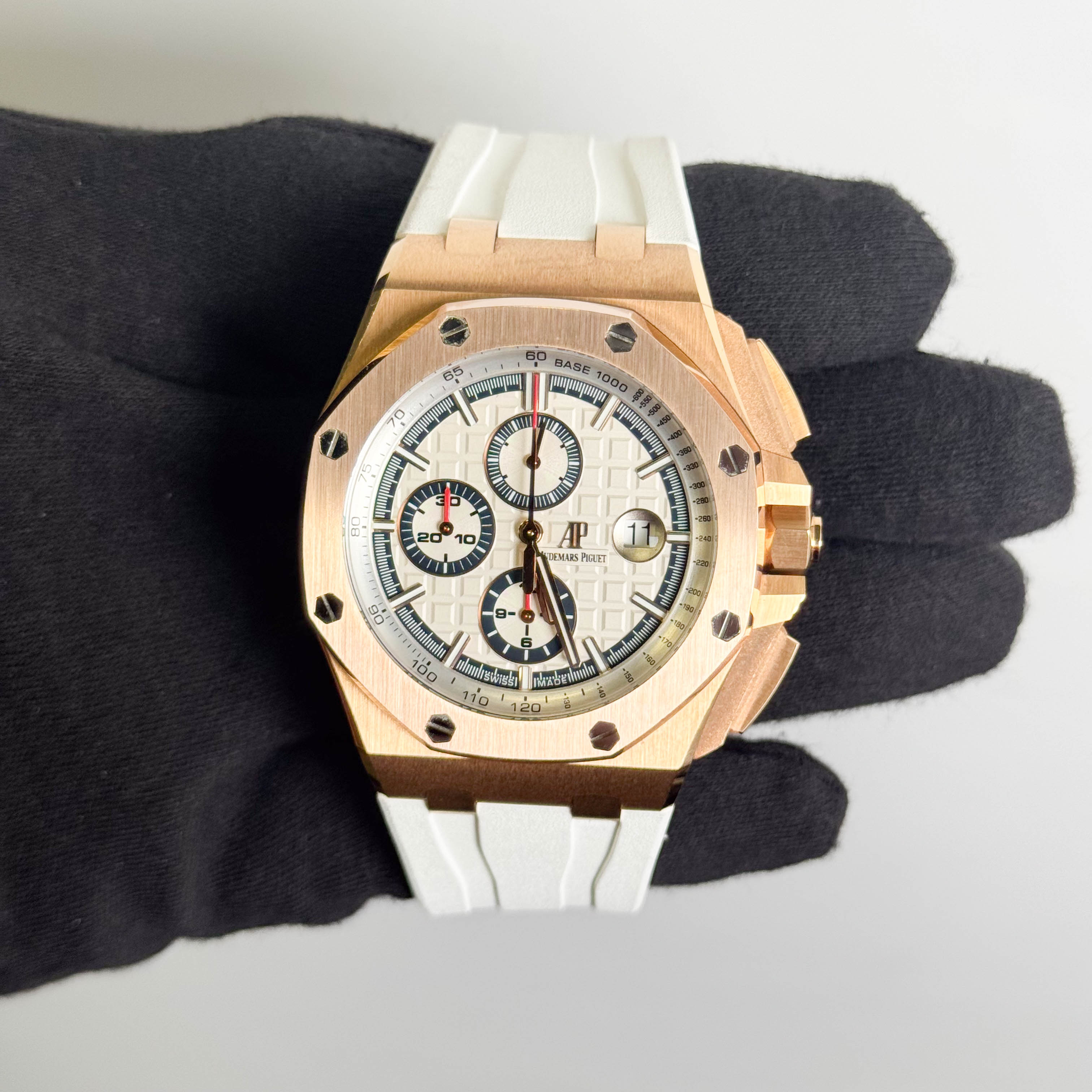 Audemars Piguet Royal Oak Offshore Summer Edition 44mm White Dial Watch Ref: 26408OR.OO.A010CA.01