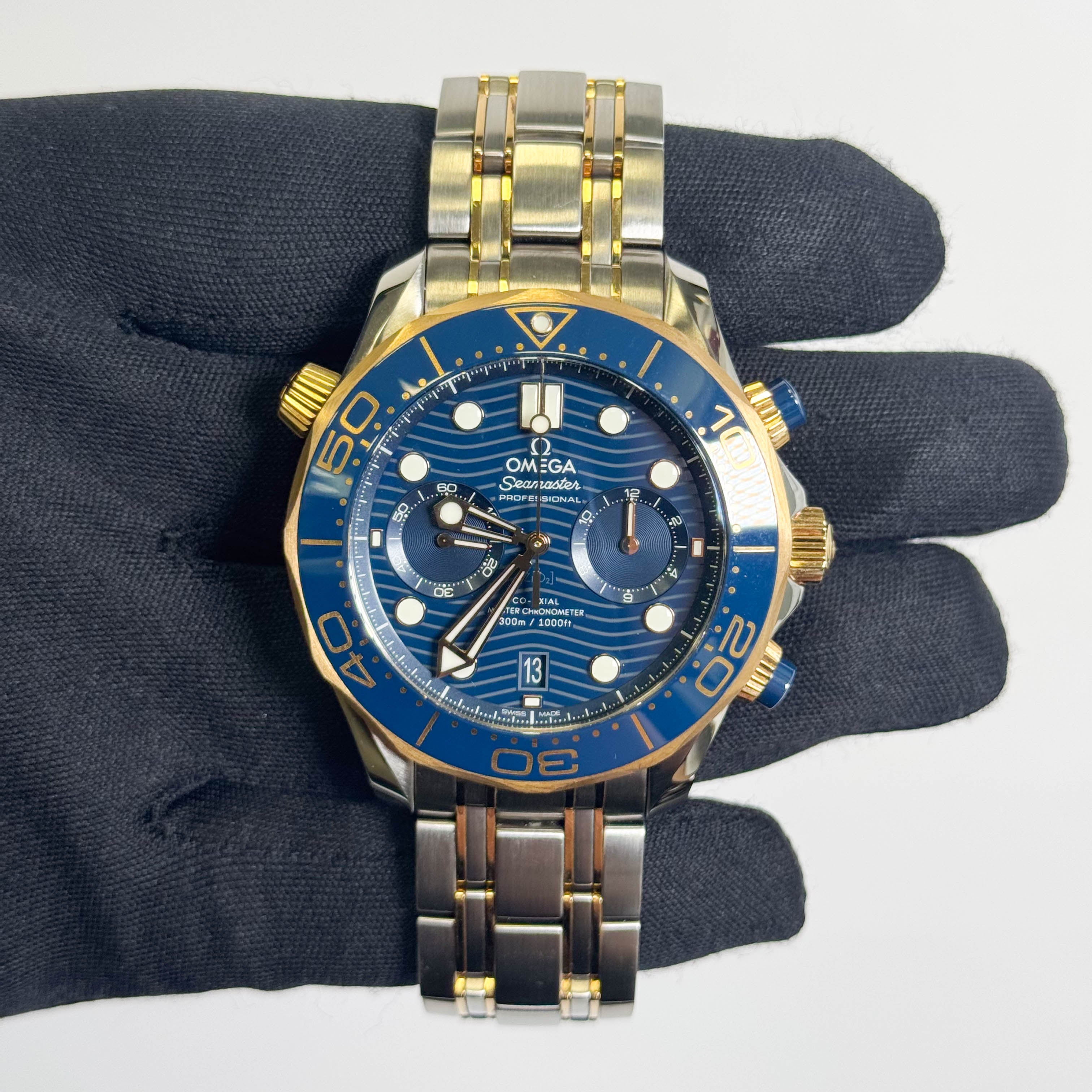 Omega Seamaster 44mm Blue Dial Watch Ref# 210.20.44.51.03.001 - Happy Jewelers Fine Jewelry Lifetime Warranty