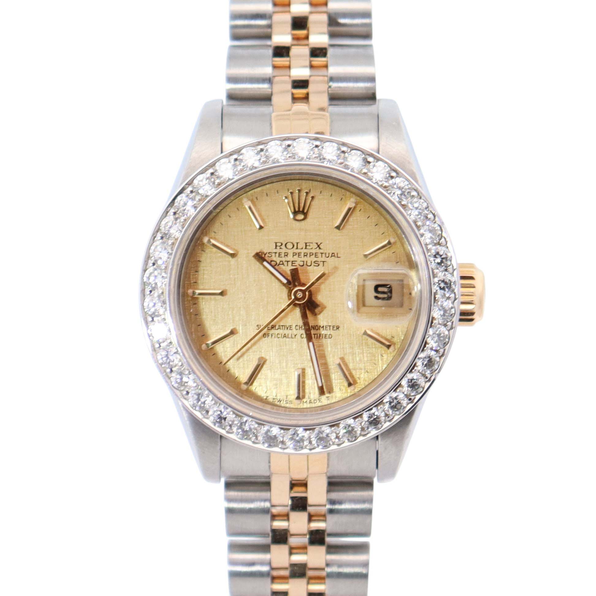 Rolex Datejust 26mm Champagne Dial Watch Ref# 69173 - Happy Jewelers Fine Jewelry Lifetime Warranty