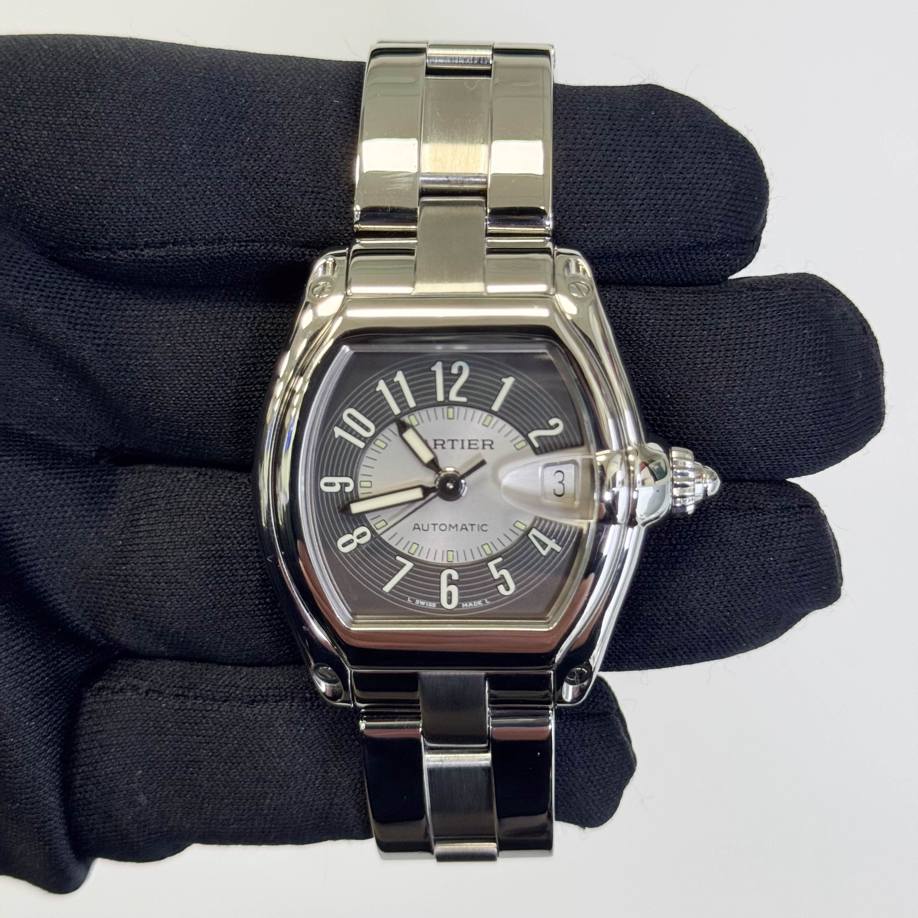 Cartier Roadster 35mm Black Dial Watch Ref# W62001V3 - Happy Jewelers Fine Jewelry Lifetime Warranty