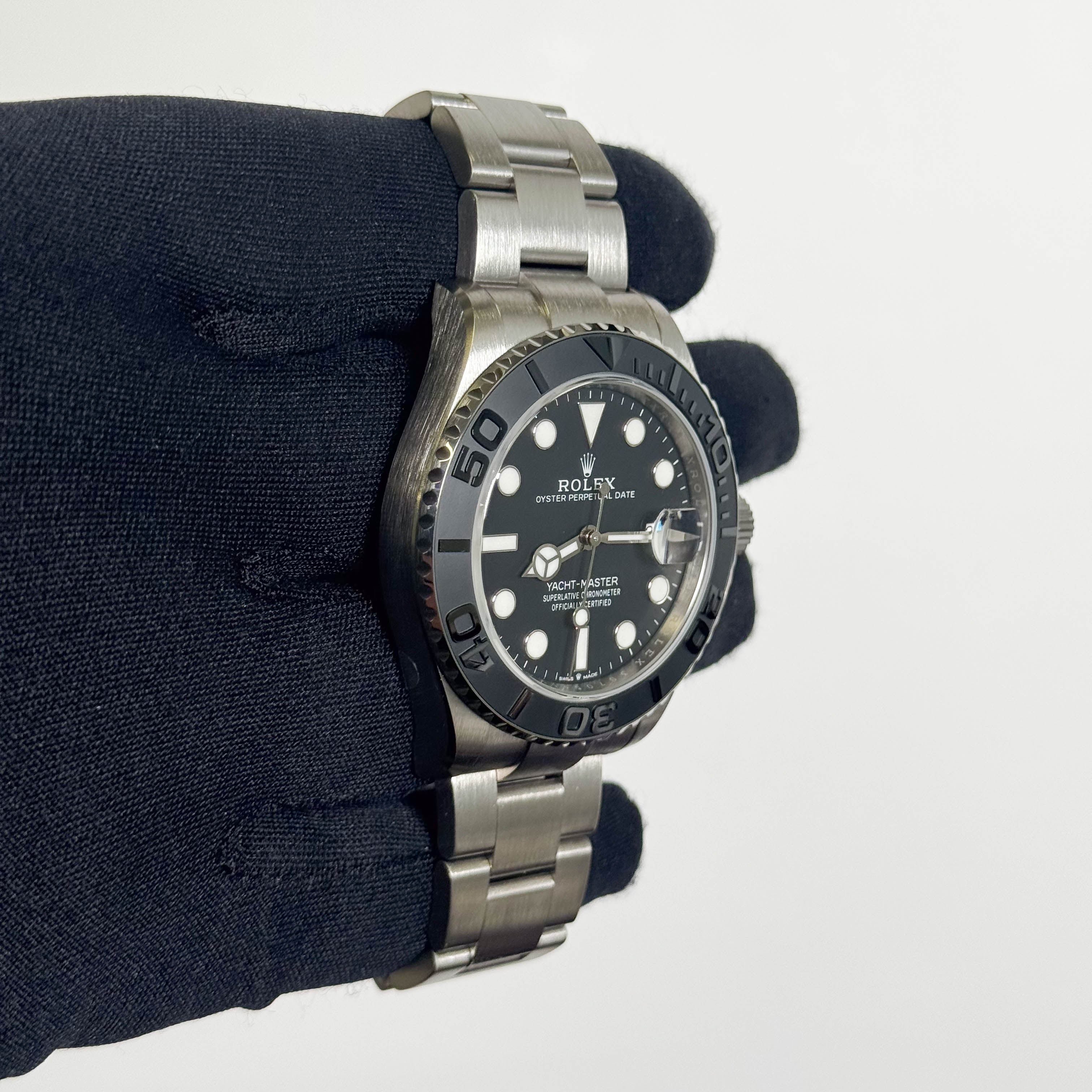 Rolex Yacht-Master 42mm Black Dial Watch Ref# 226627 - Happy Jewelers Fine Jewelry Lifetime Warranty