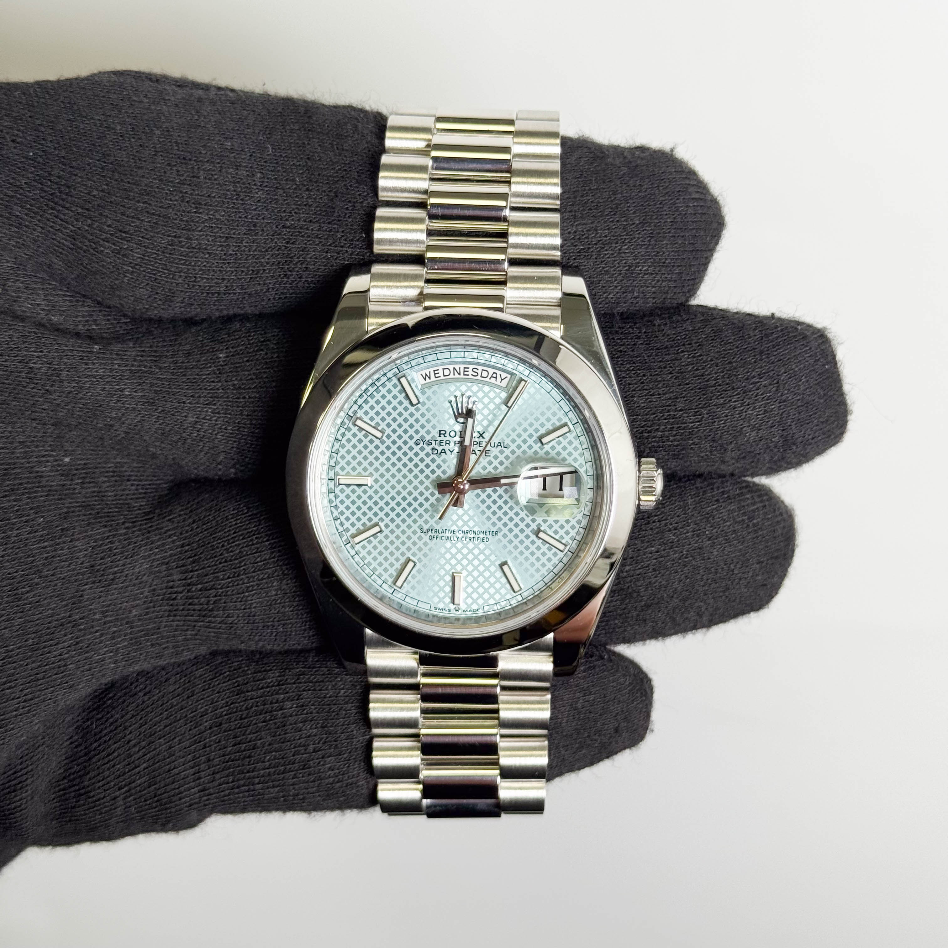Rolex Day-Date 40mm Blue Dial watch Ref# 228206