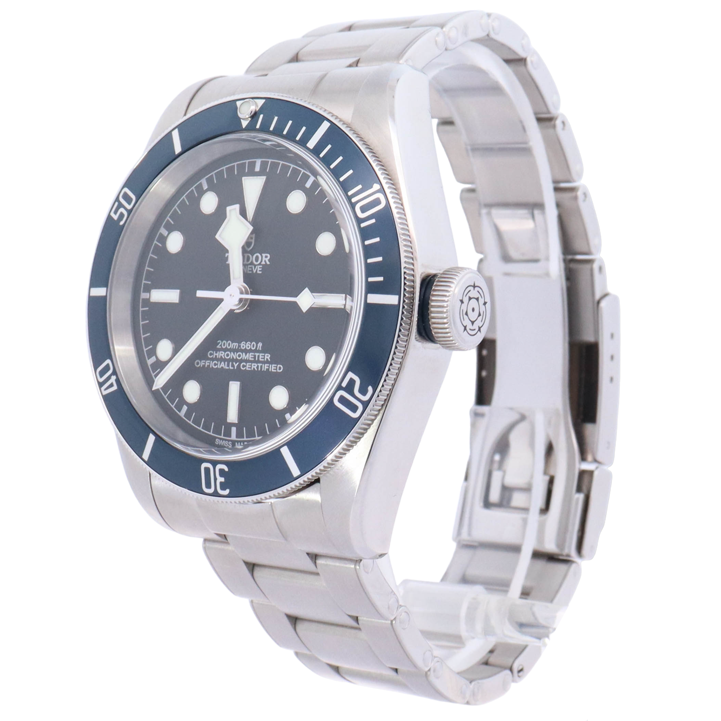 Tudor Black Bay 41mm Stainless Steel Blue Dot Dial Watch Reference# 79230B - Happy Jewelers Fine Jewelry Lifetime Warranty