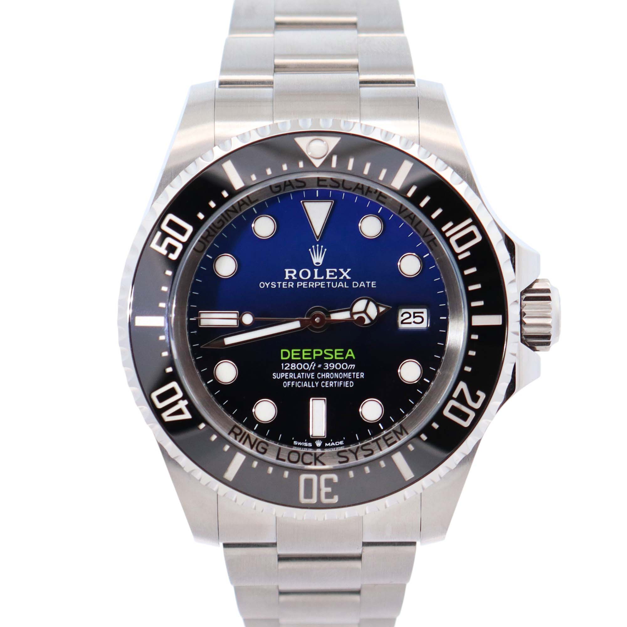 Rolex Sea-Dweller 44mm Black/Blue Dial Watch Ref# 136660 - Happy Jewelers Fine Jewelry Lifetime Warranty