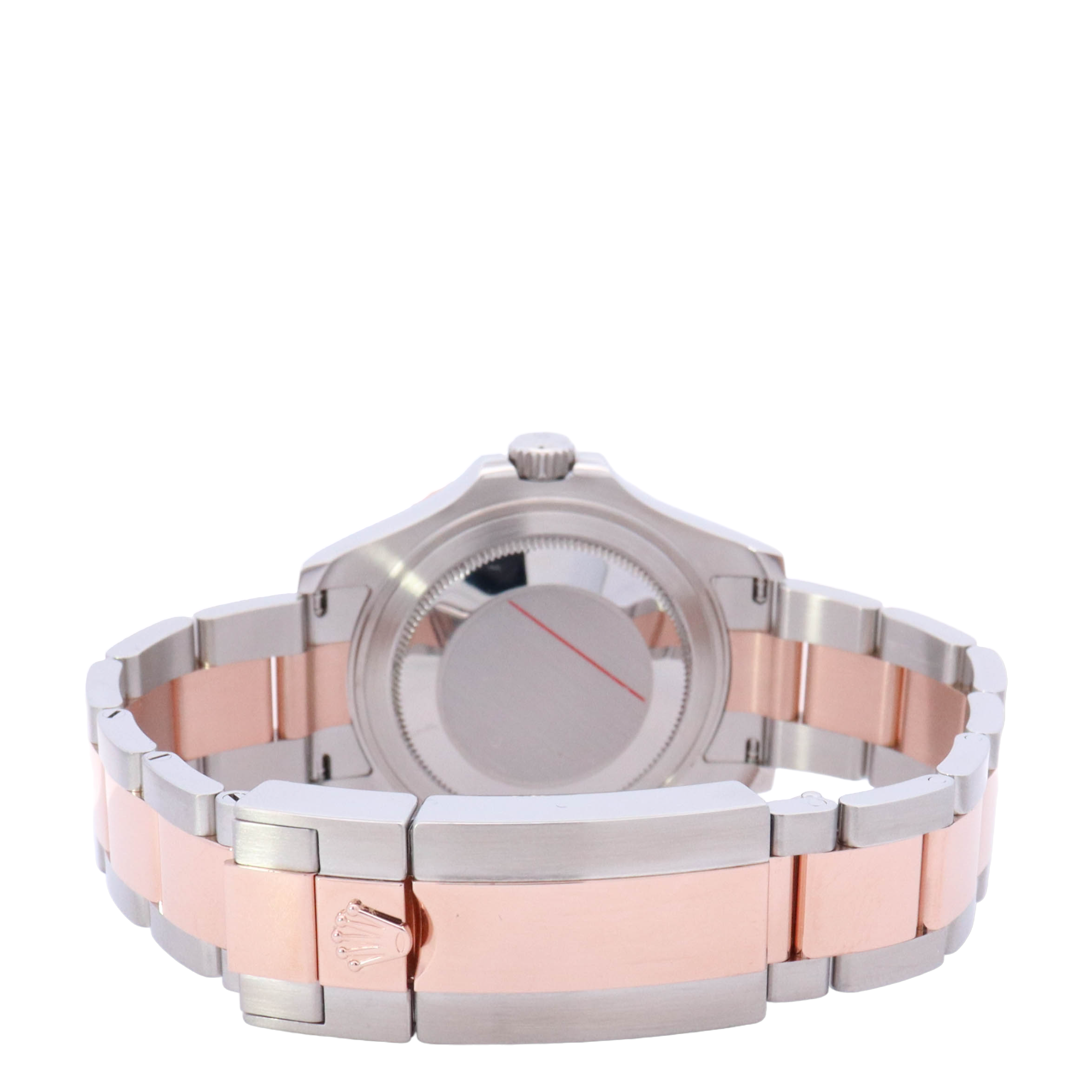 Rolex Yachtmaster 37mm Rose Gold & Stainless Steel Chocolate Dot Dial Watch Reference# 268621 - Happy Jewelers Fine Jewelry Lifetime Warranty