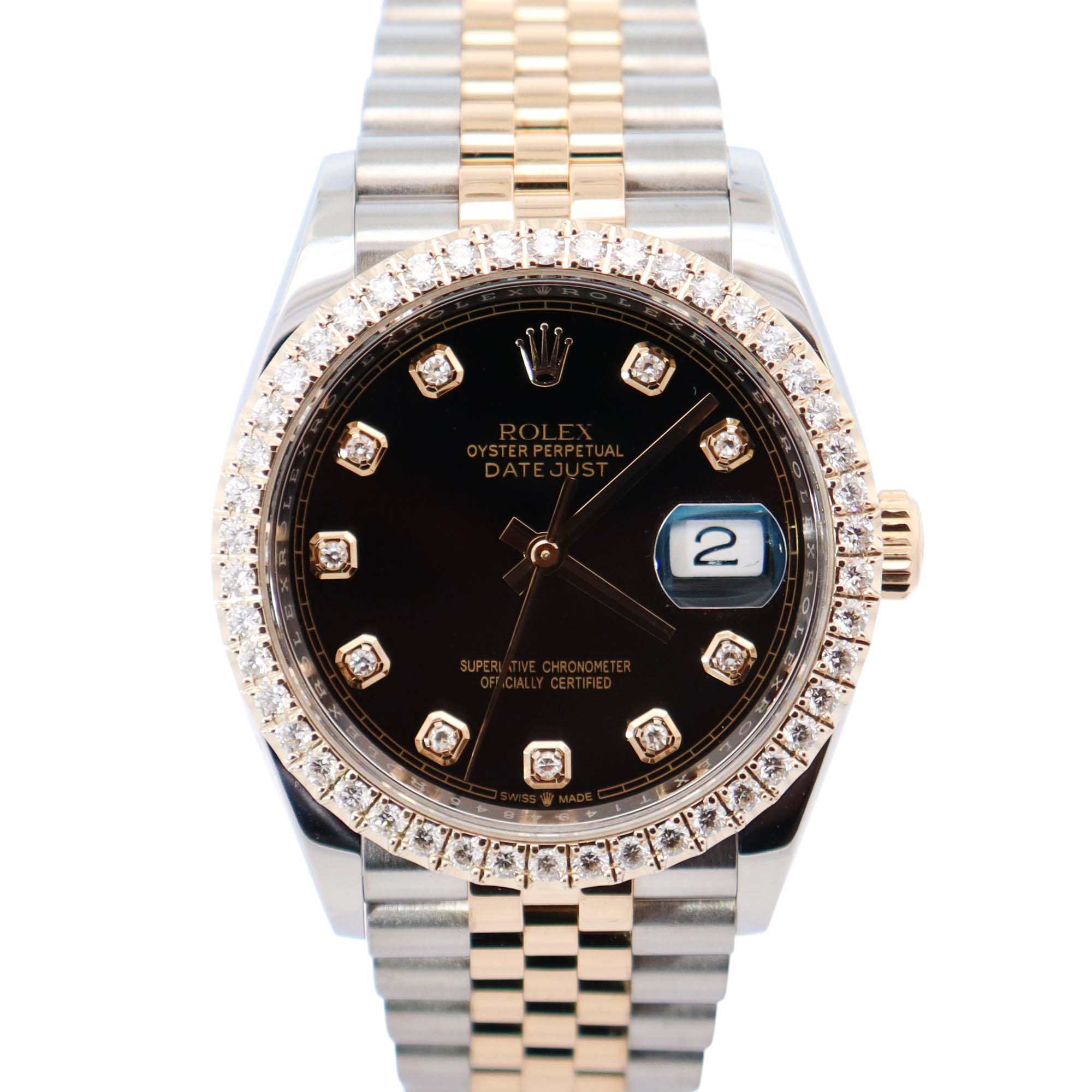 Rolex Datejust 36mm Black Dial Watch Ref# 126233 - Happy Jewelers Fine Jewelry Lifetime Warranty