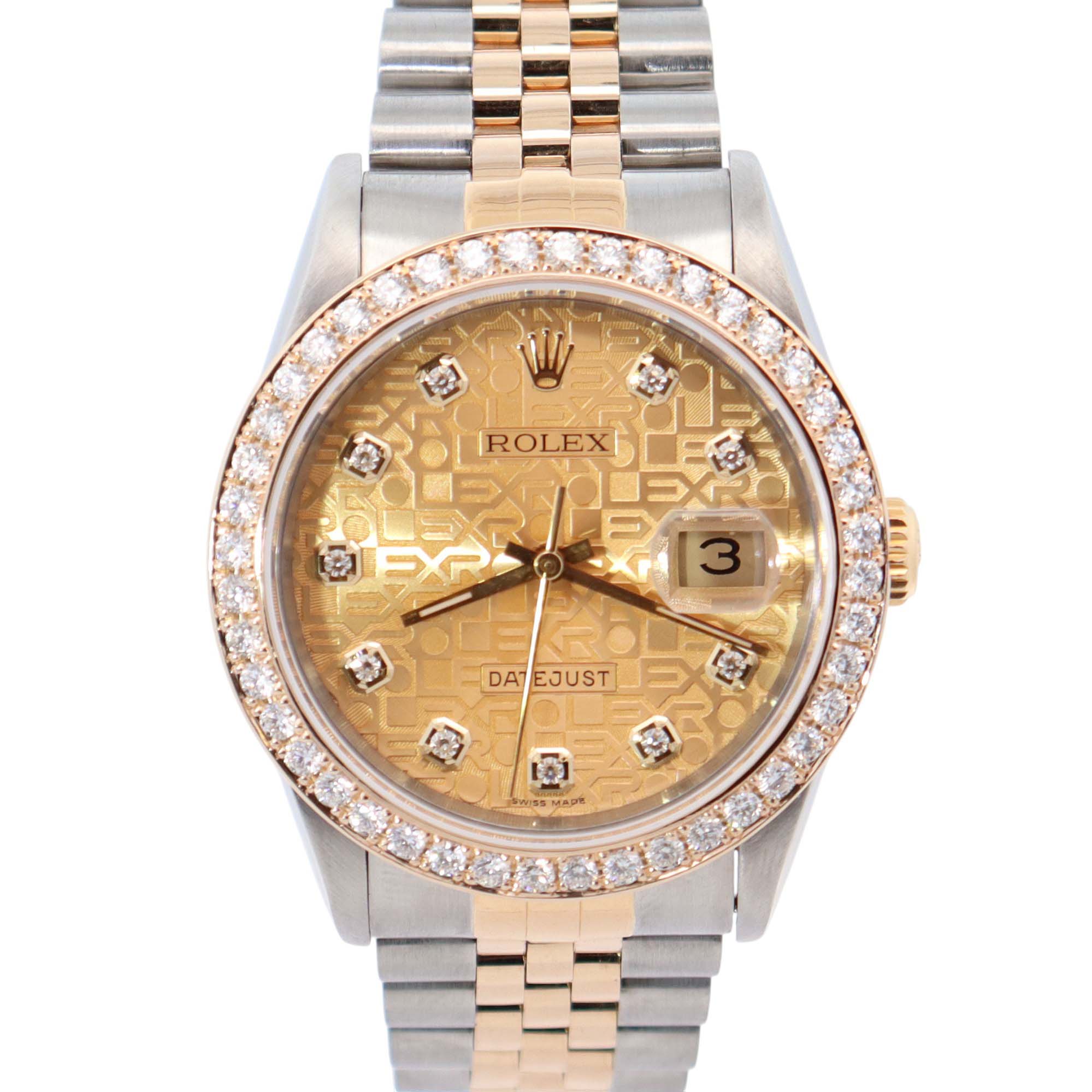 Rolex Datejust 36mm Champagne Dial Watch Ref# 16233 - Happy Jewelers Fine Jewelry Lifetime Warranty