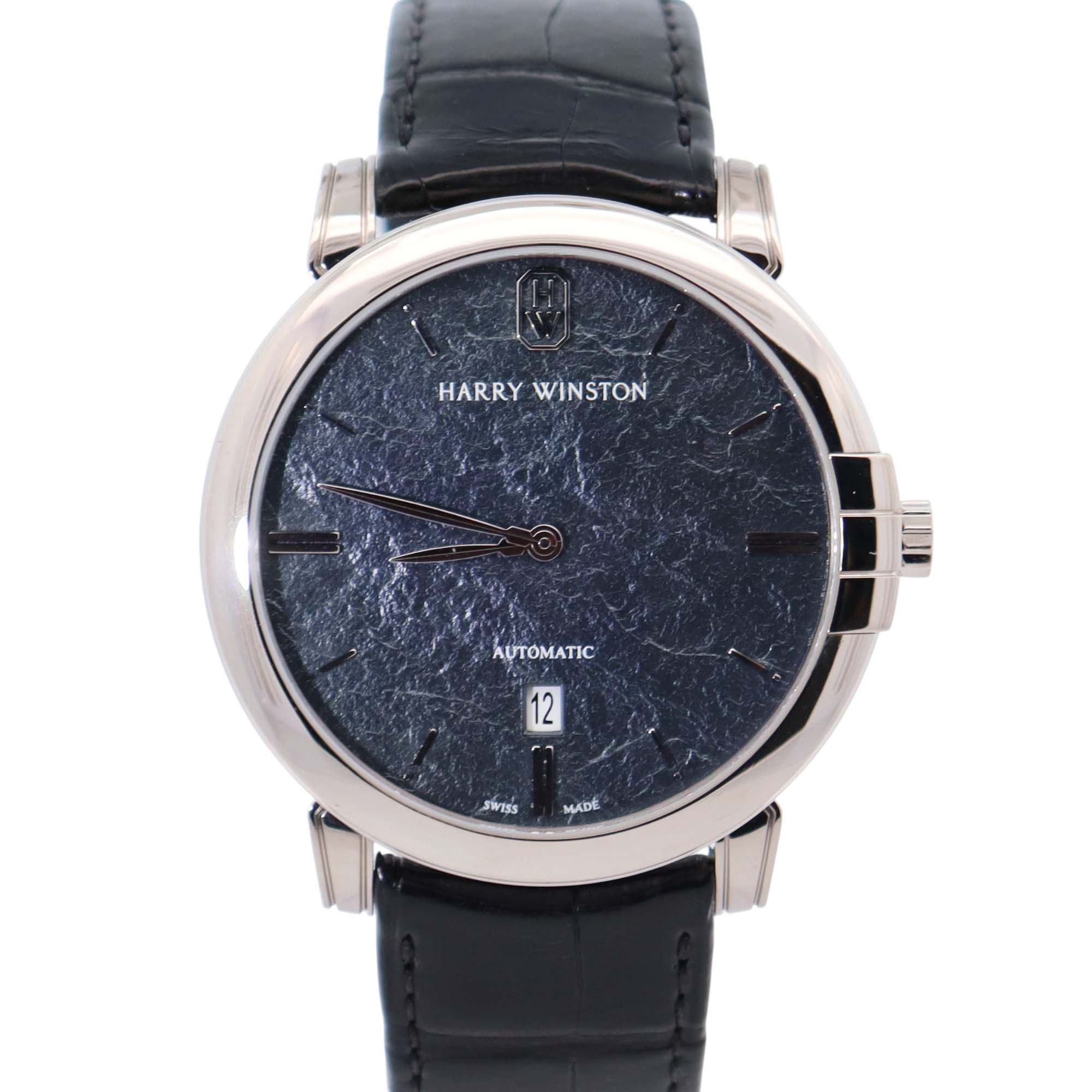 Harry Winston Midnight 43mm Grey Dial Watch Ref# MIDAHD42 - Happy Jewelers Fine Jewelry Lifetime Warranty