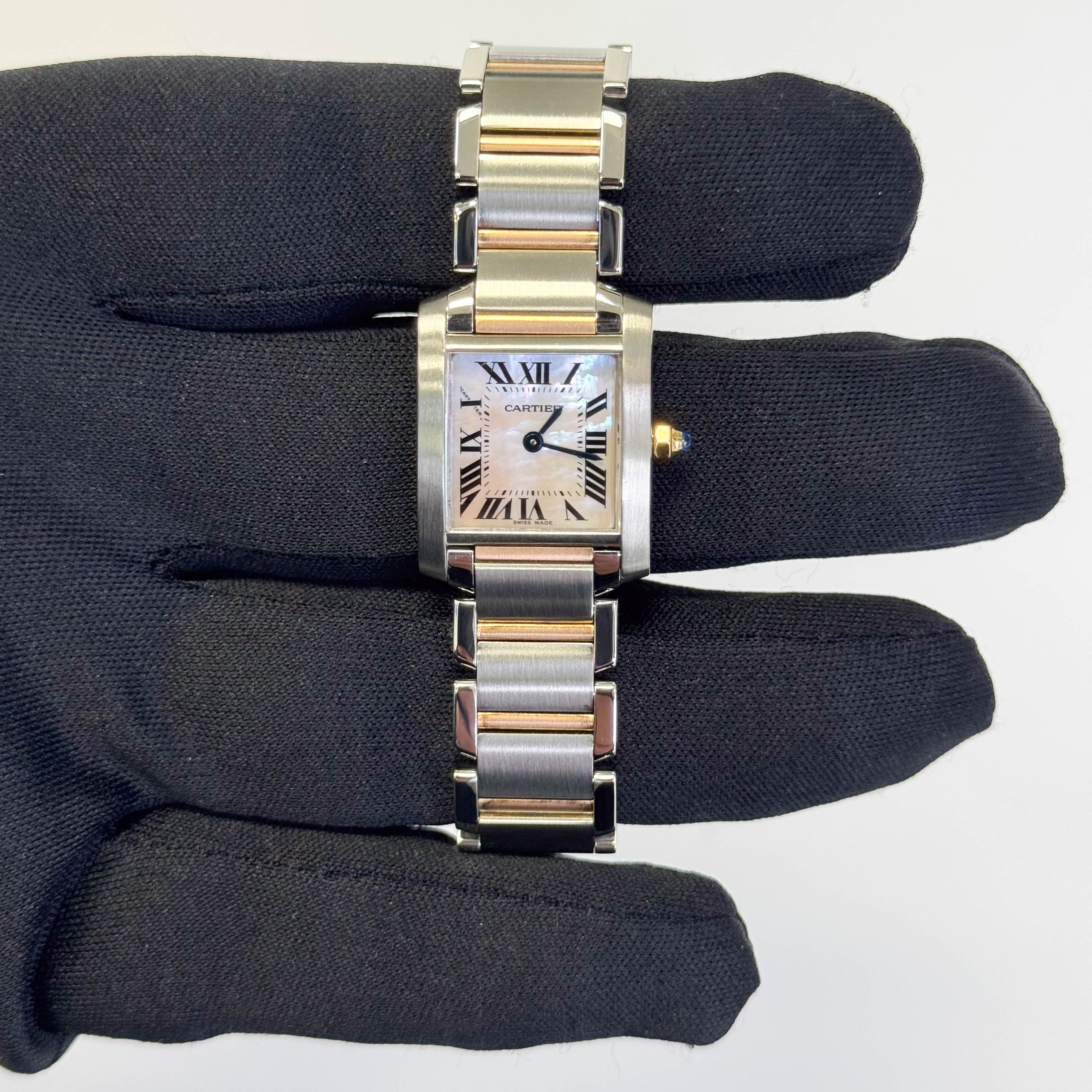 Cartier Tank 20mm Pink Dial Watch Ref# W51027Q4 - Happy Jewelers Fine Jewelry Lifetime Warranty