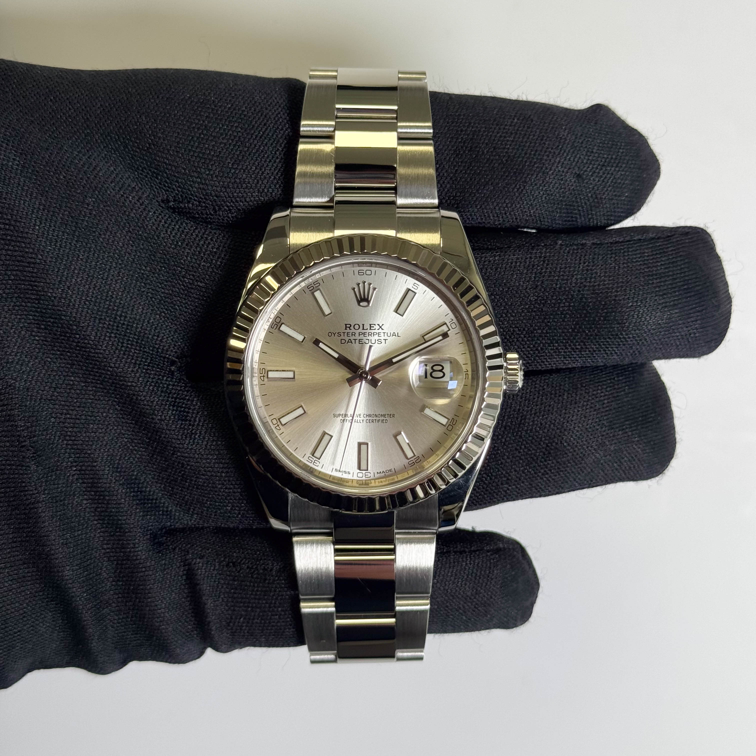 Rolex Datejust 41mm Silver Dial Watch Ref# 126334