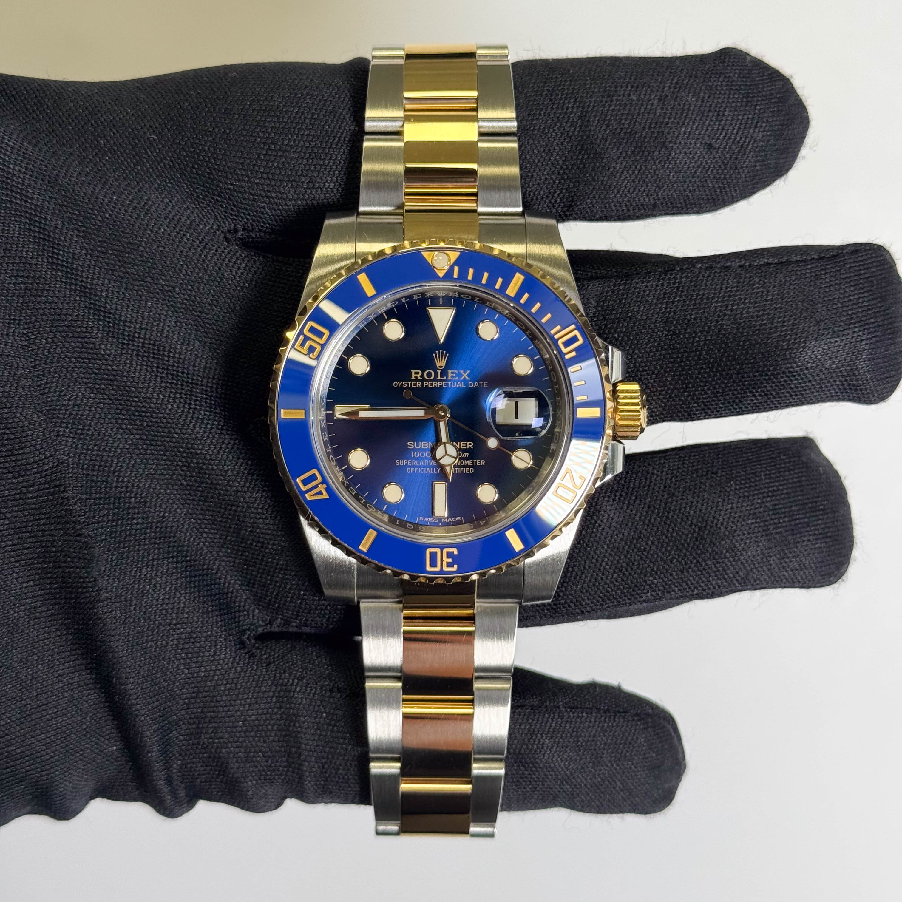 Rolex Submariner 40mm Blue Dial Watch Ref# 116613LB - Happy Jewelers Fine Jewelry Lifetime Warranty