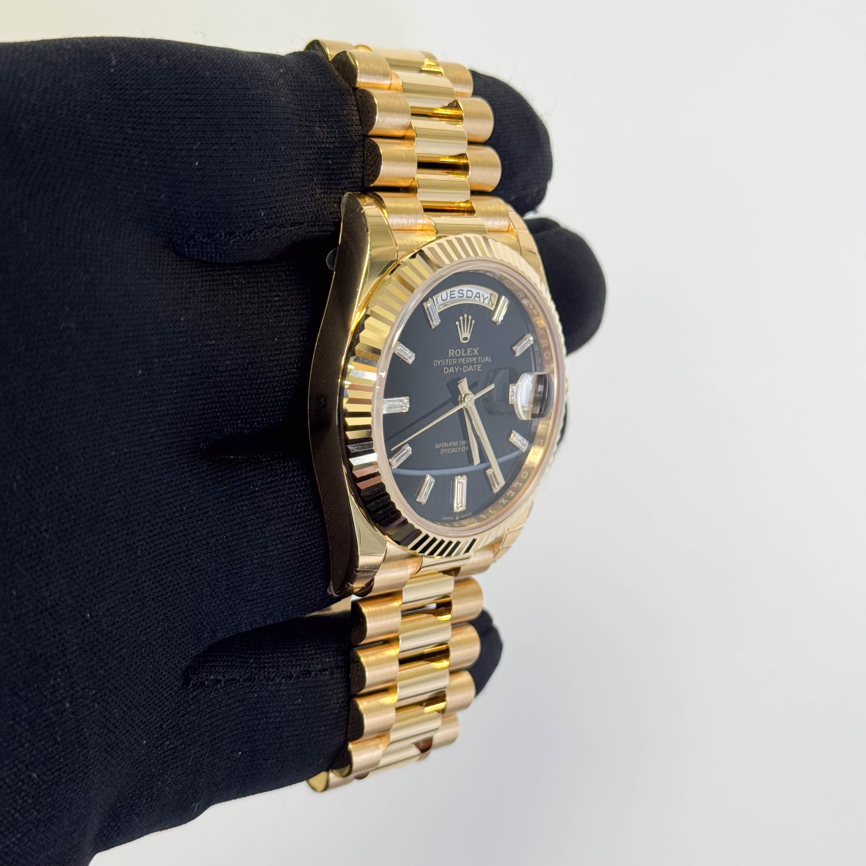 Rolex Day-Date 40mm Onyx Dial Watch Ref# 228238