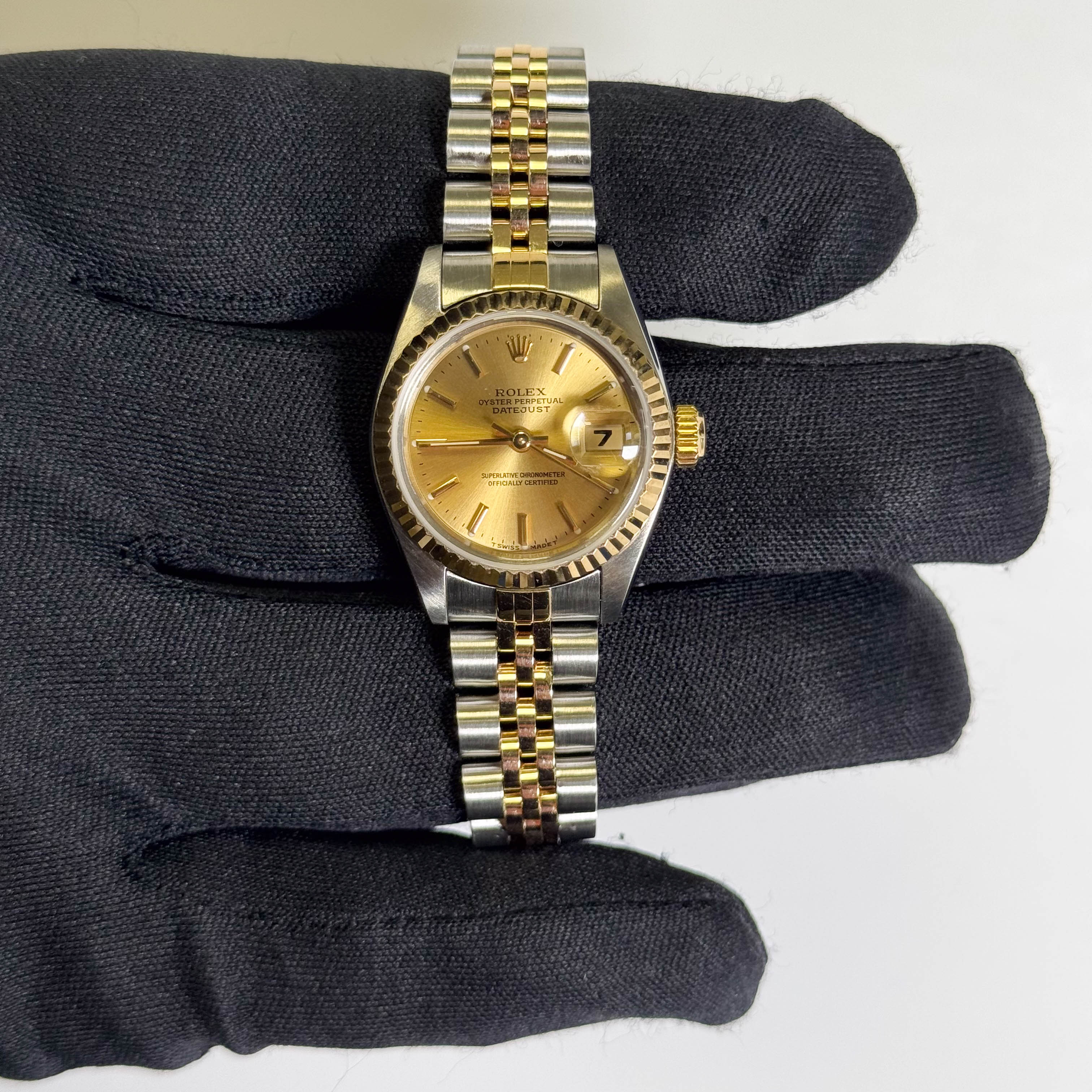 Rolex Datejust 26mm Champagne Dial Watch Ref# 69173