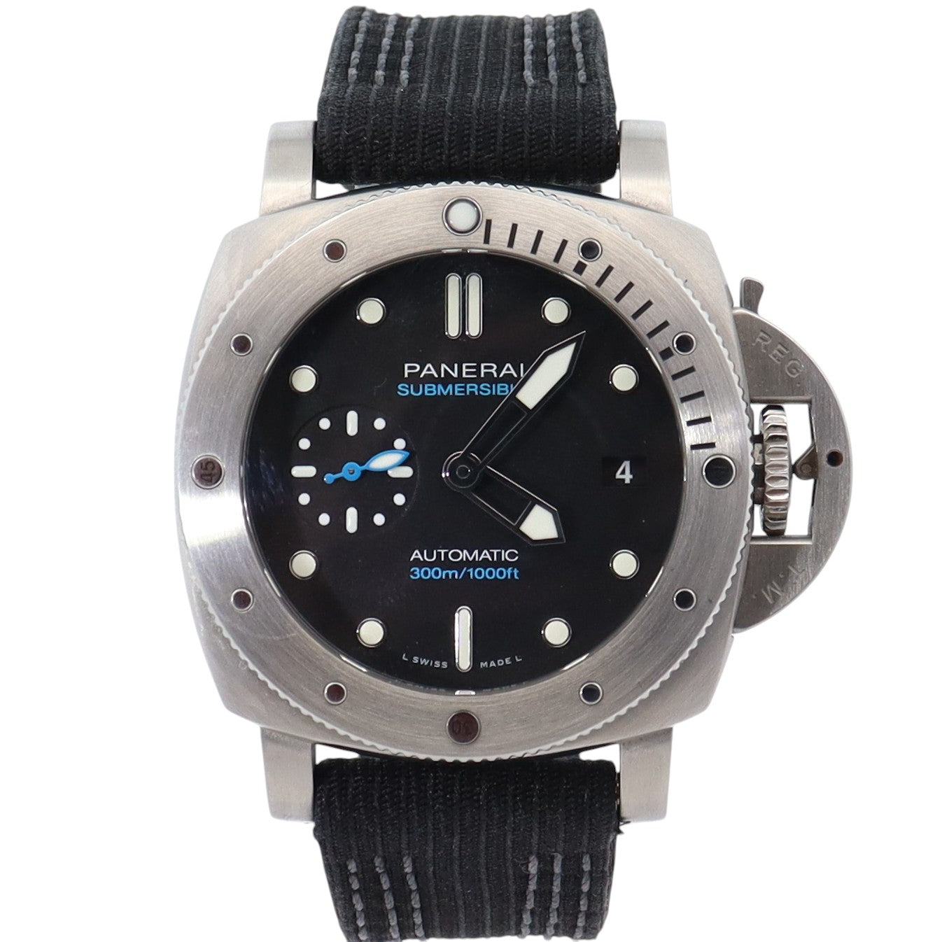Panerai Luminor 42mm Black Dial Watch Ref# PAM00973 - Happy Jewelers Fine Jewelry Lifetime Warranty