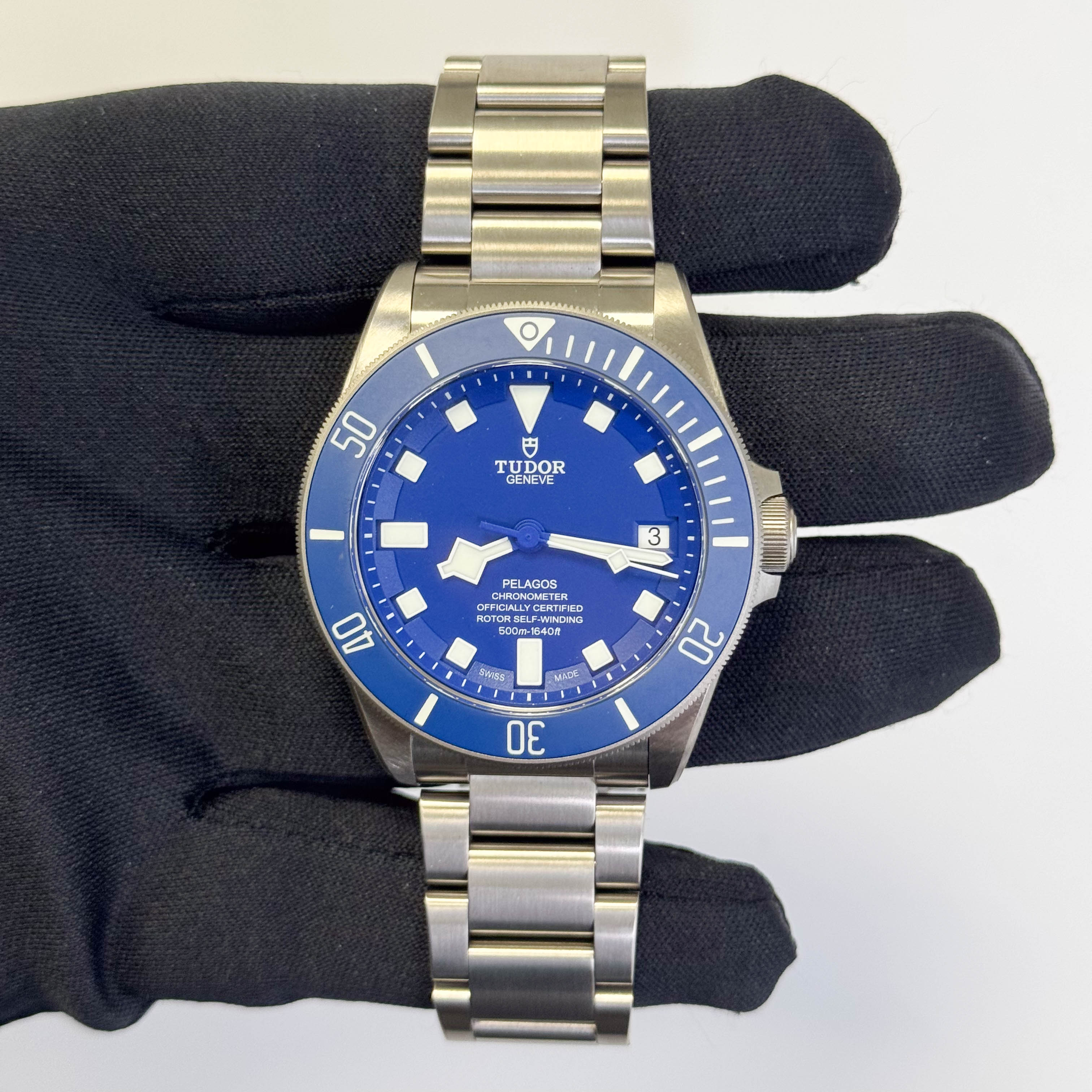 Tudor Pelagos 42mm Blue Dial Watch Ref# 25600TB - Happy Jewelers Fine Jewelry Lifetime Warranty
