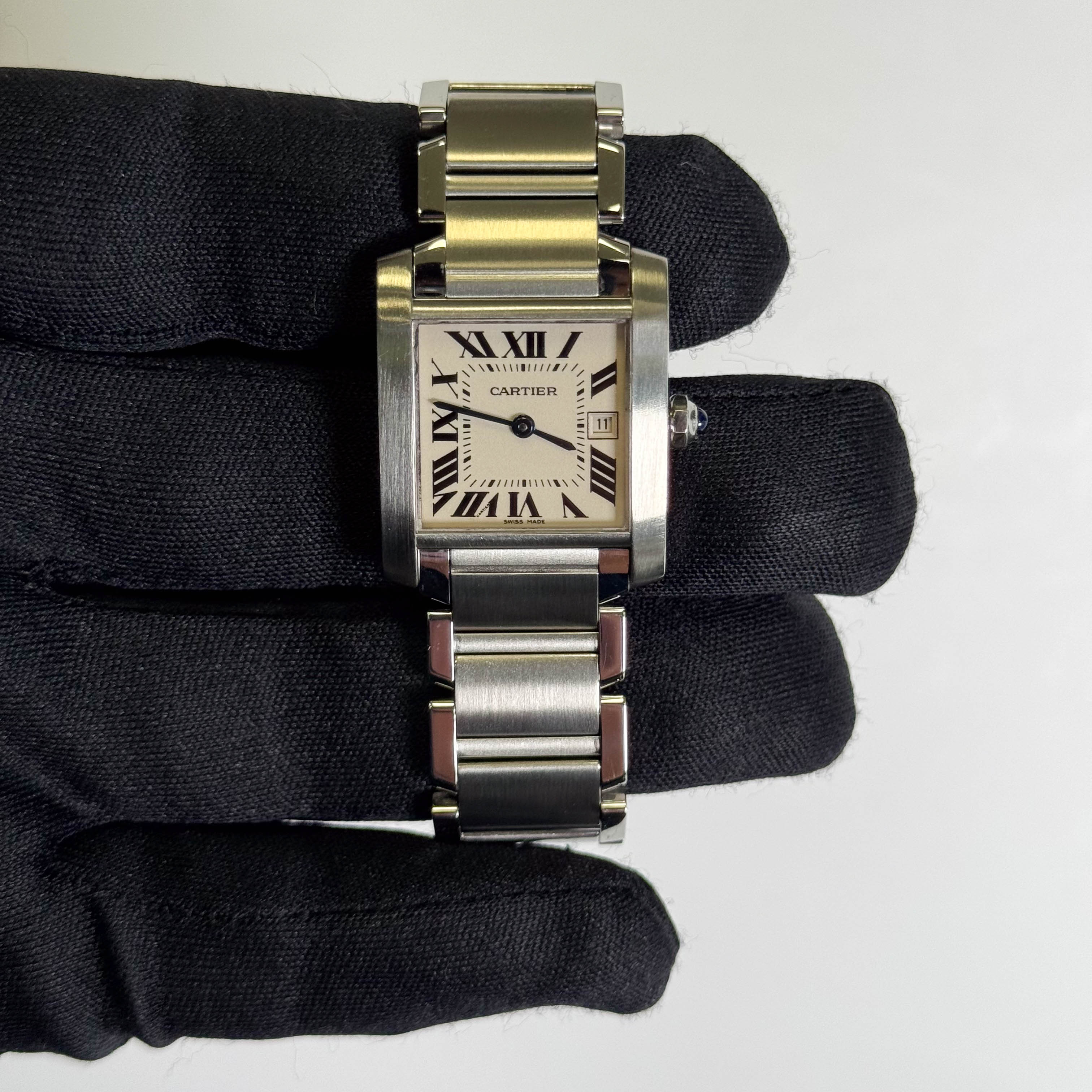 Cartier Tank 25mm White Dial Watch Ref# W51011Q3