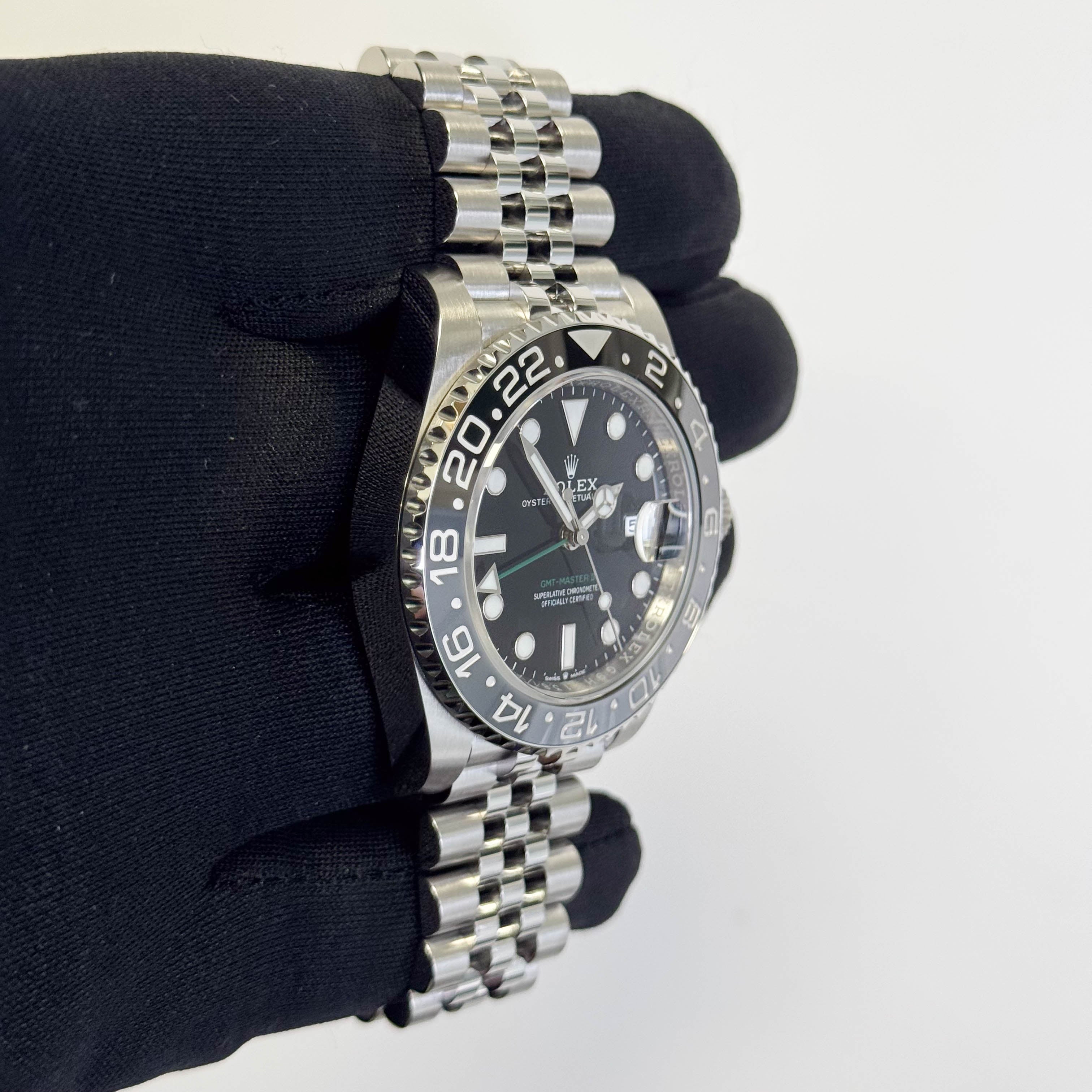 Rolex GMT-Master II 40mm Black Dial Watch Ref# 126710GRNR - Happy Jewelers Fine Jewelry Lifetime Warranty