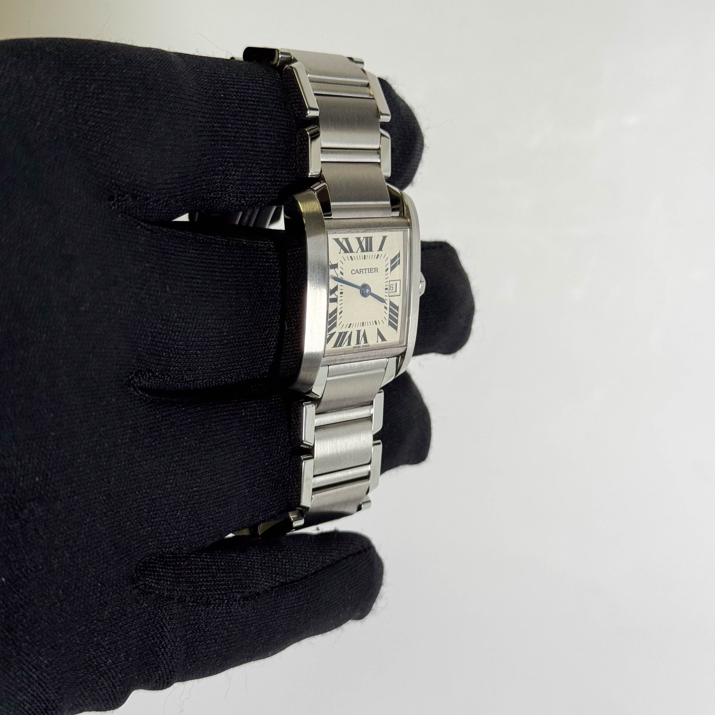 Cartier Tank 25mm White Dial Watch Ref# W51011Q3
