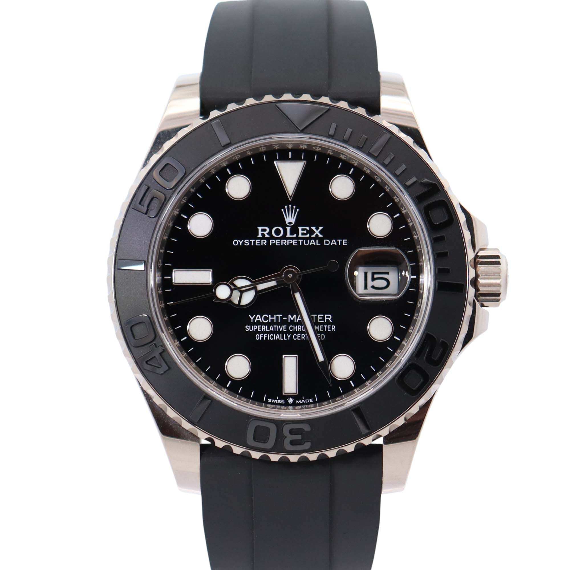 Rolex Yacht-Master 42mm Black Dial Watch Ref# 226659 - Happy Jewelers Fine Jewelry Lifetime Warranty