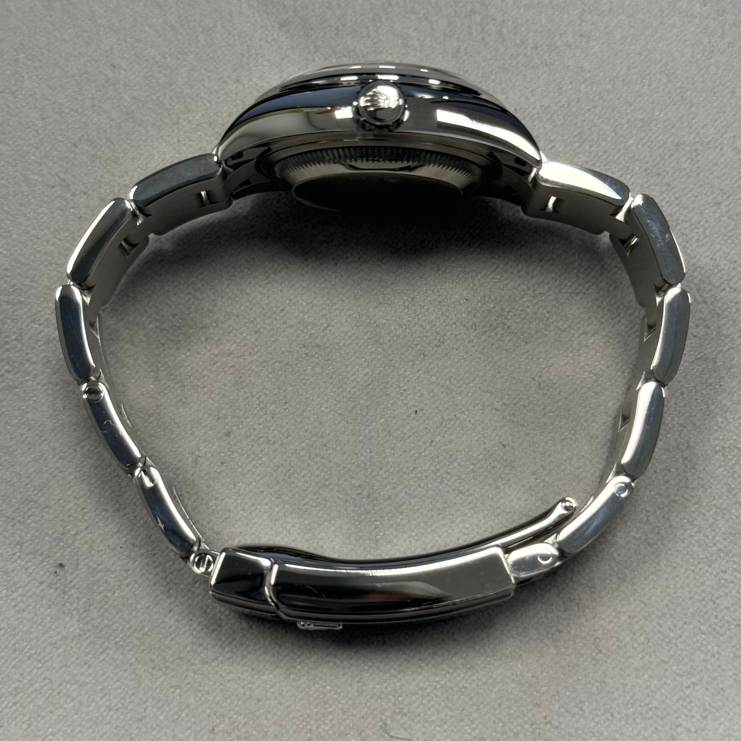 Rolex Datejust 28mm Stainless Steel Rhodium Stick Dial Watch Ref# 279160 - Happy Jewelers Fine Jewelry Lifetime Warranty