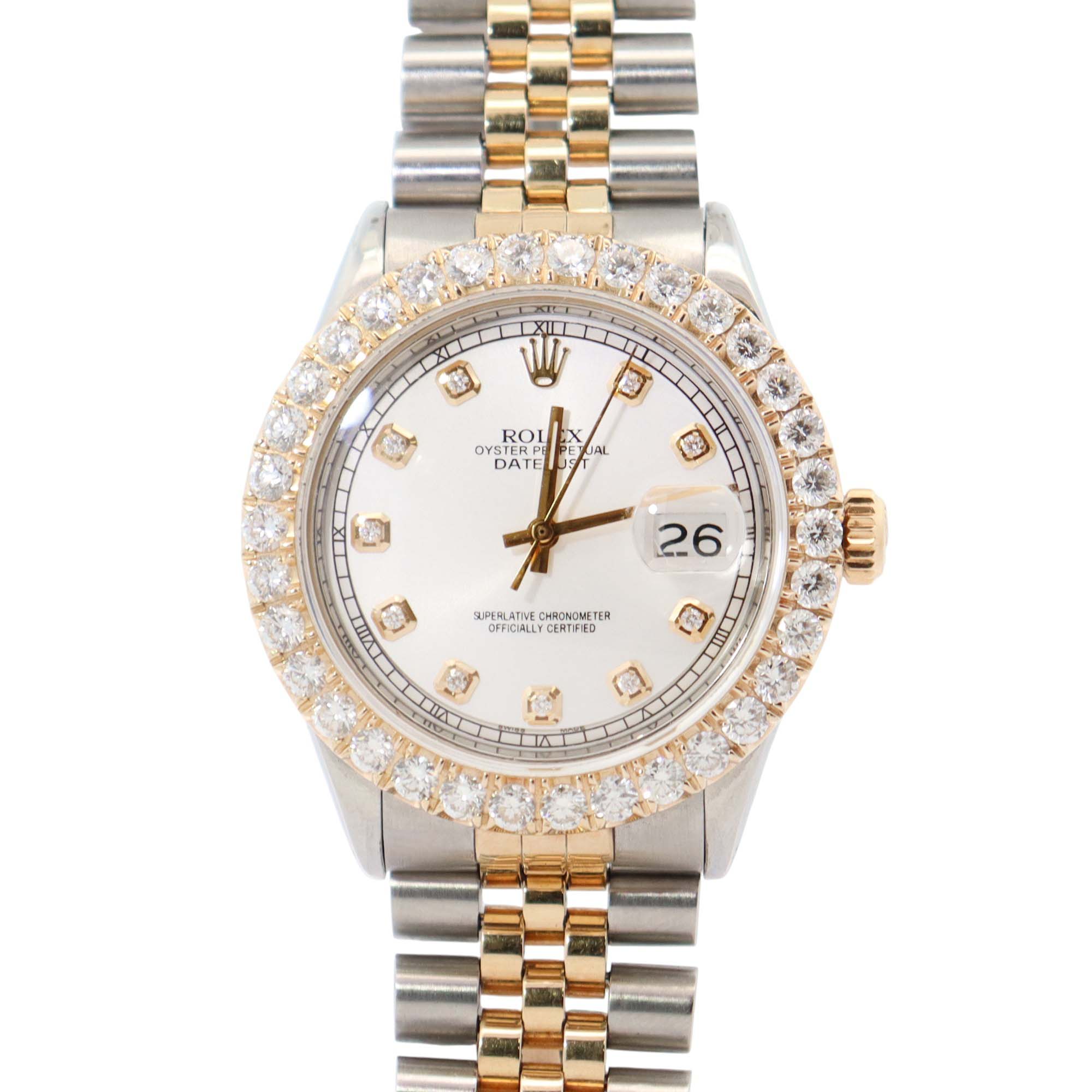 Rolex Datejust 36mm Silver Dial Watch Ref# 1601 - Happy Jewelers Fine Jewelry Lifetime Warranty