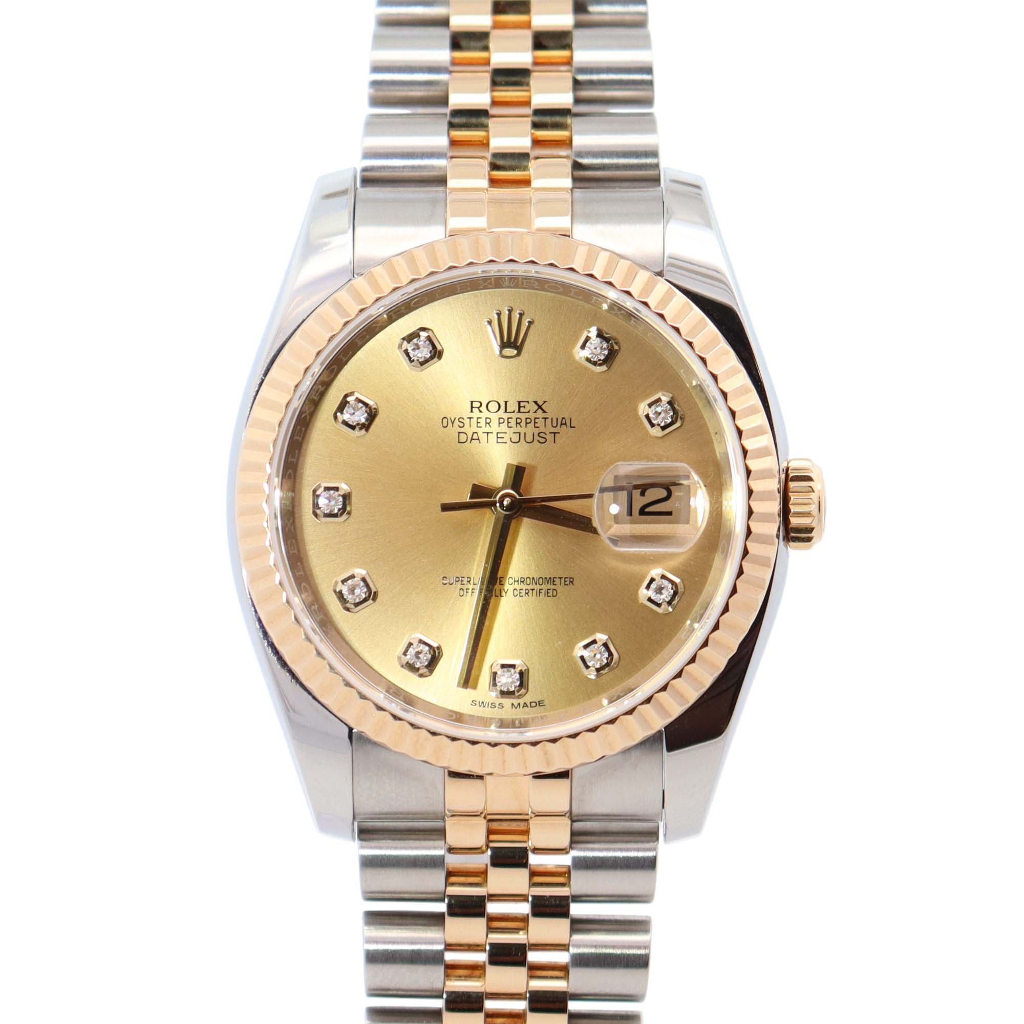 Rolex Datejust 36mm Champagne Dial Watch Ref# 116233 - Happy Jewelers Fine Jewelry Lifetime Warranty