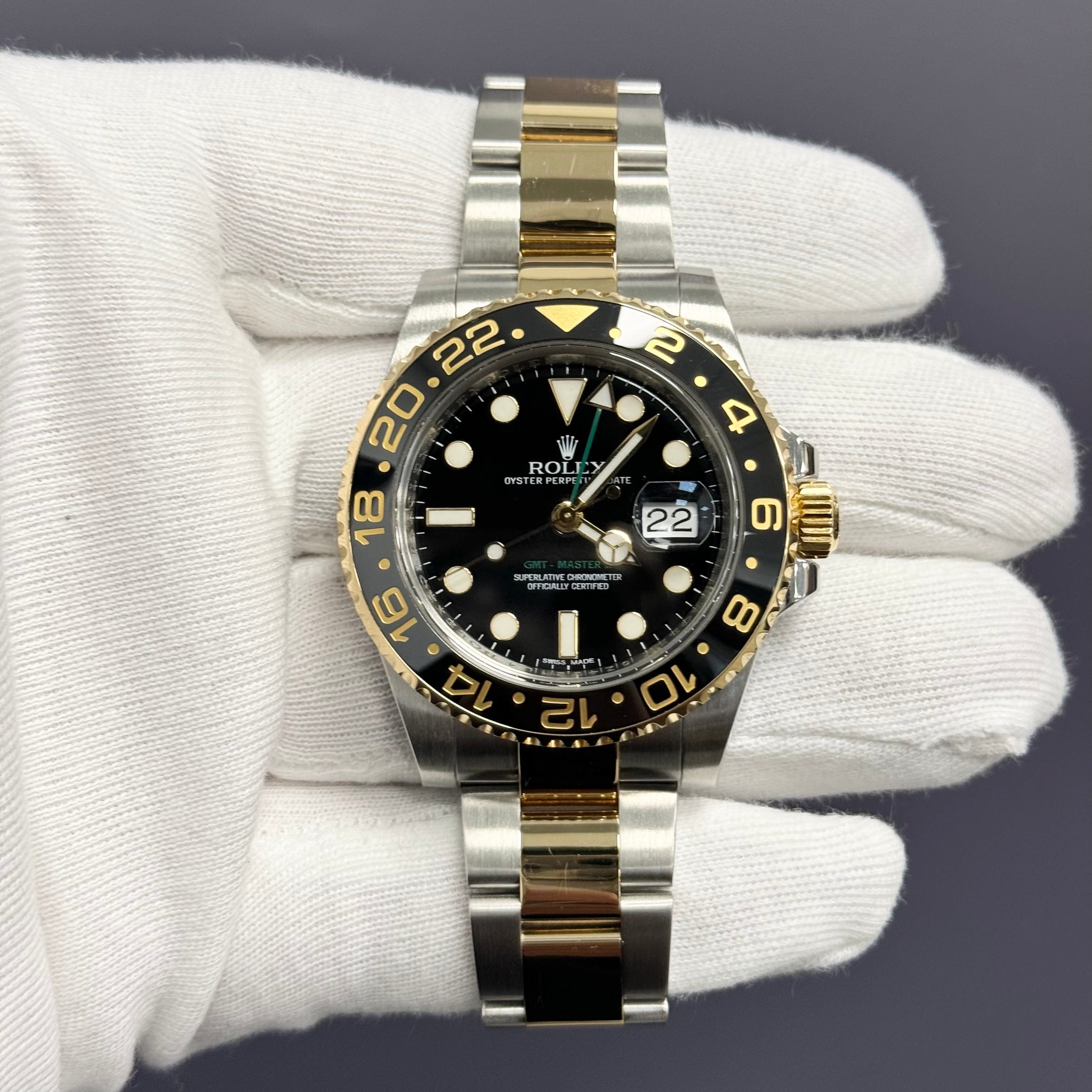 Rolex GMT-Master II 40mm Black Dial Watch Ref# 116713LN - Happy Jewelers Fine Jewelry Lifetime Warranty