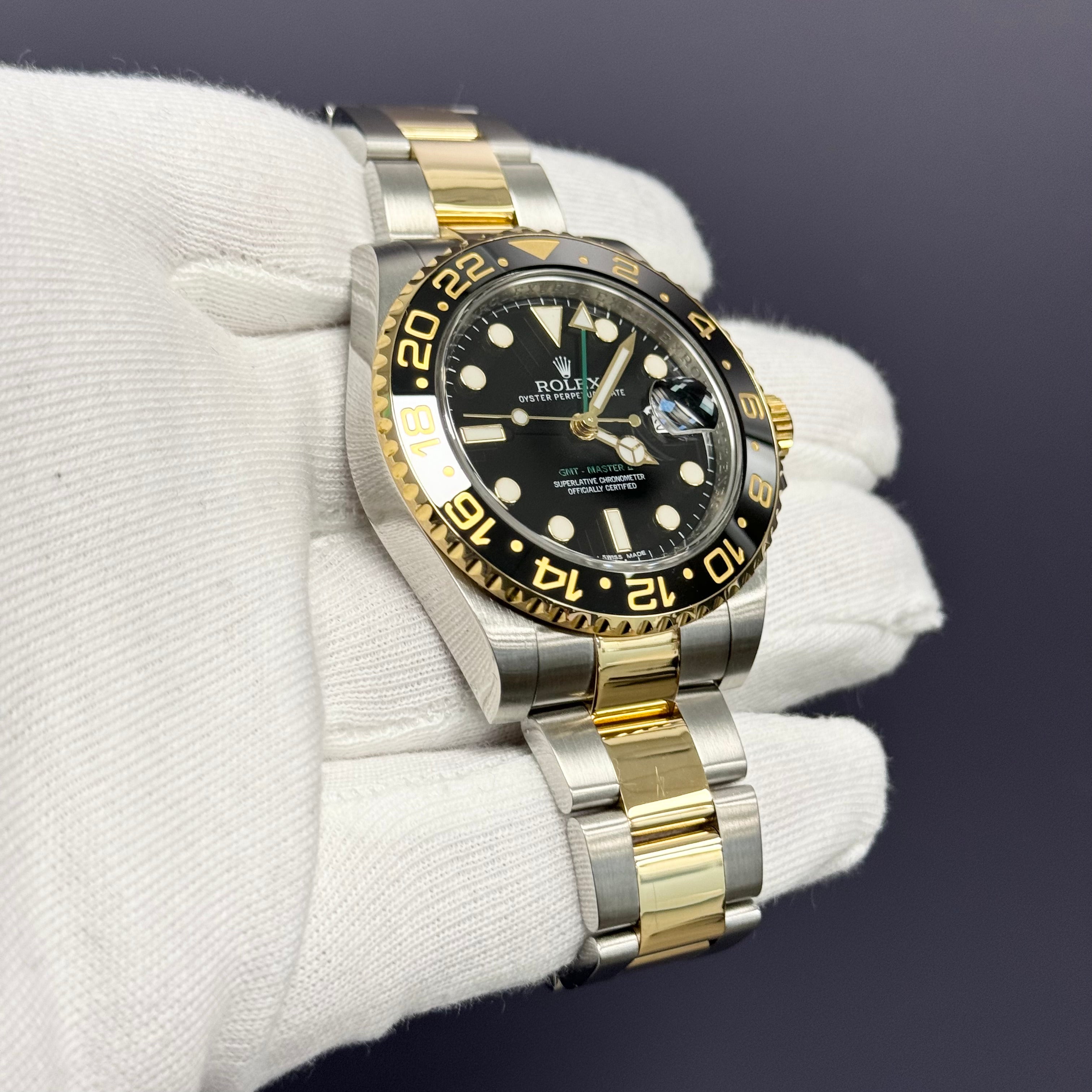 Rolex GMT-Master II 40mm Black Dial Watch Ref# 116713LN - Happy Jewelers Fine Jewelry Lifetime Warranty
